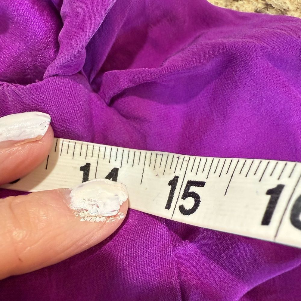 Other Purple Asymmetrical Ruched Mini Dress Size XS / US 0-2 / IT 36-38 - 3 Thumbnail
