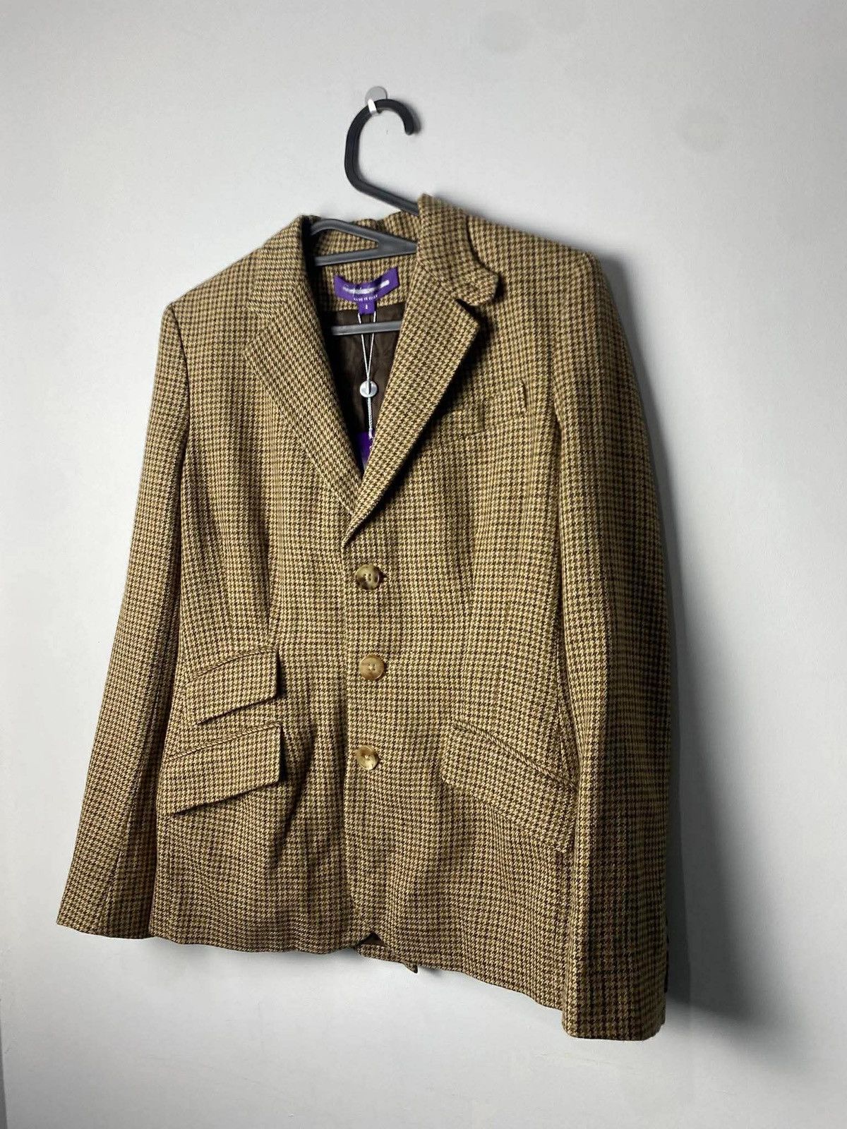 Ralph Lauren Purple Label Polo Ralph Lauren Purple Label Adryan Blazer in Brown Tweed Size 40S - 4 Thumbnail