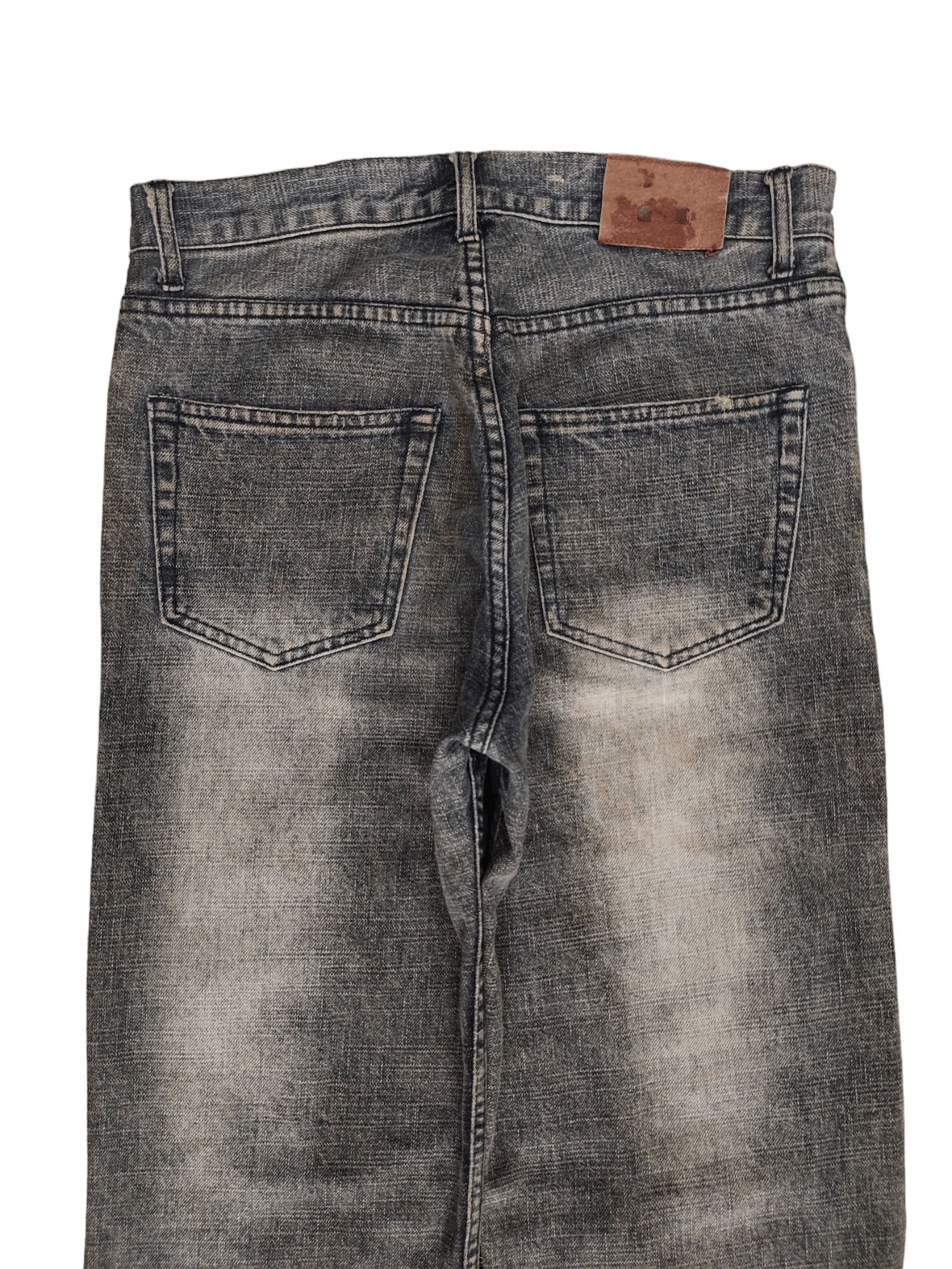 Hysteric Glamour Japanese Brand Nylaus Patchwork Distress Faded Denim Pants Size US 32 / EU 48 - 9 Thumbnail