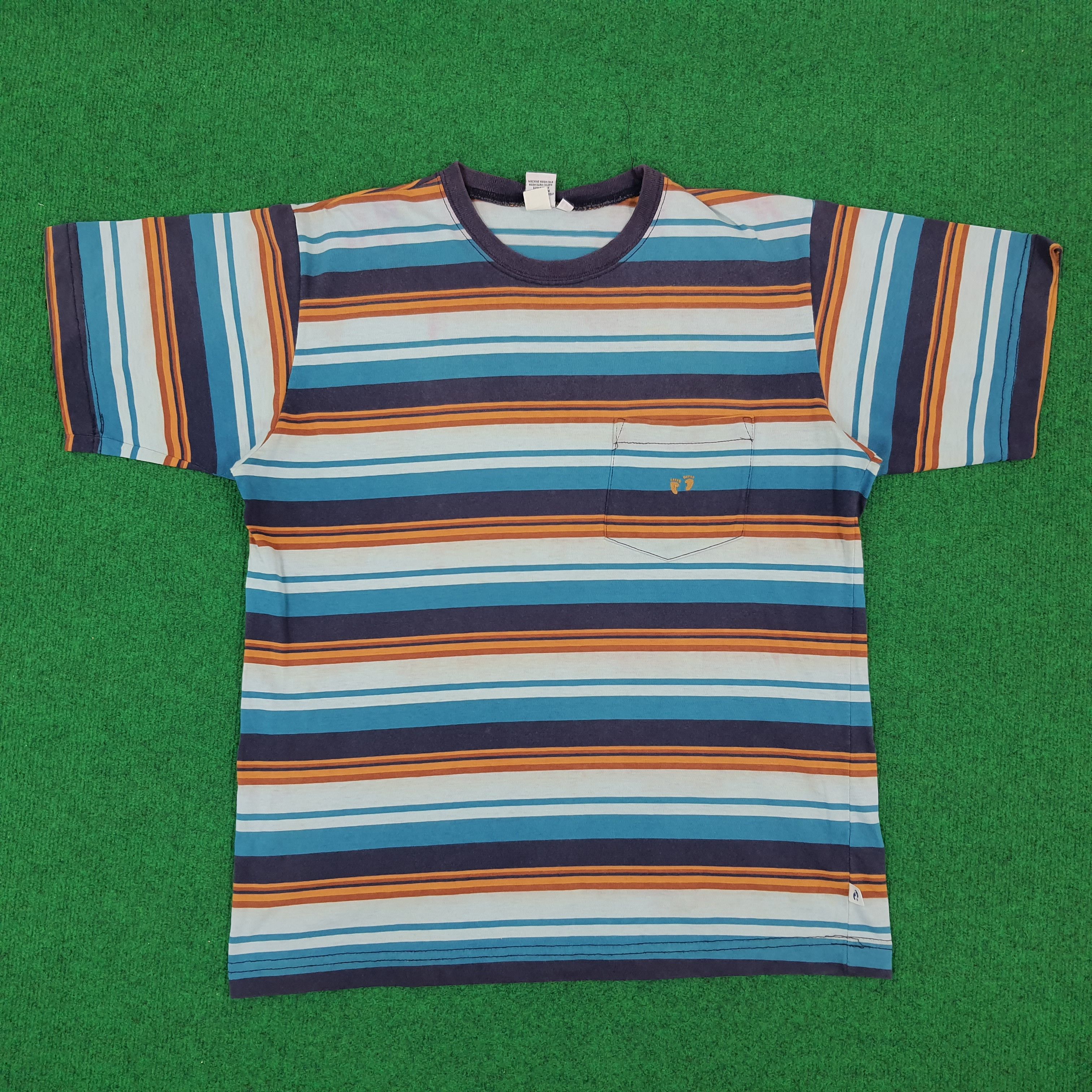 Hang Ten × Vintage Vintage Hang Ten Stripes Tshirt Size US L / EU 52-54 / 3 - 1 Thumbnail