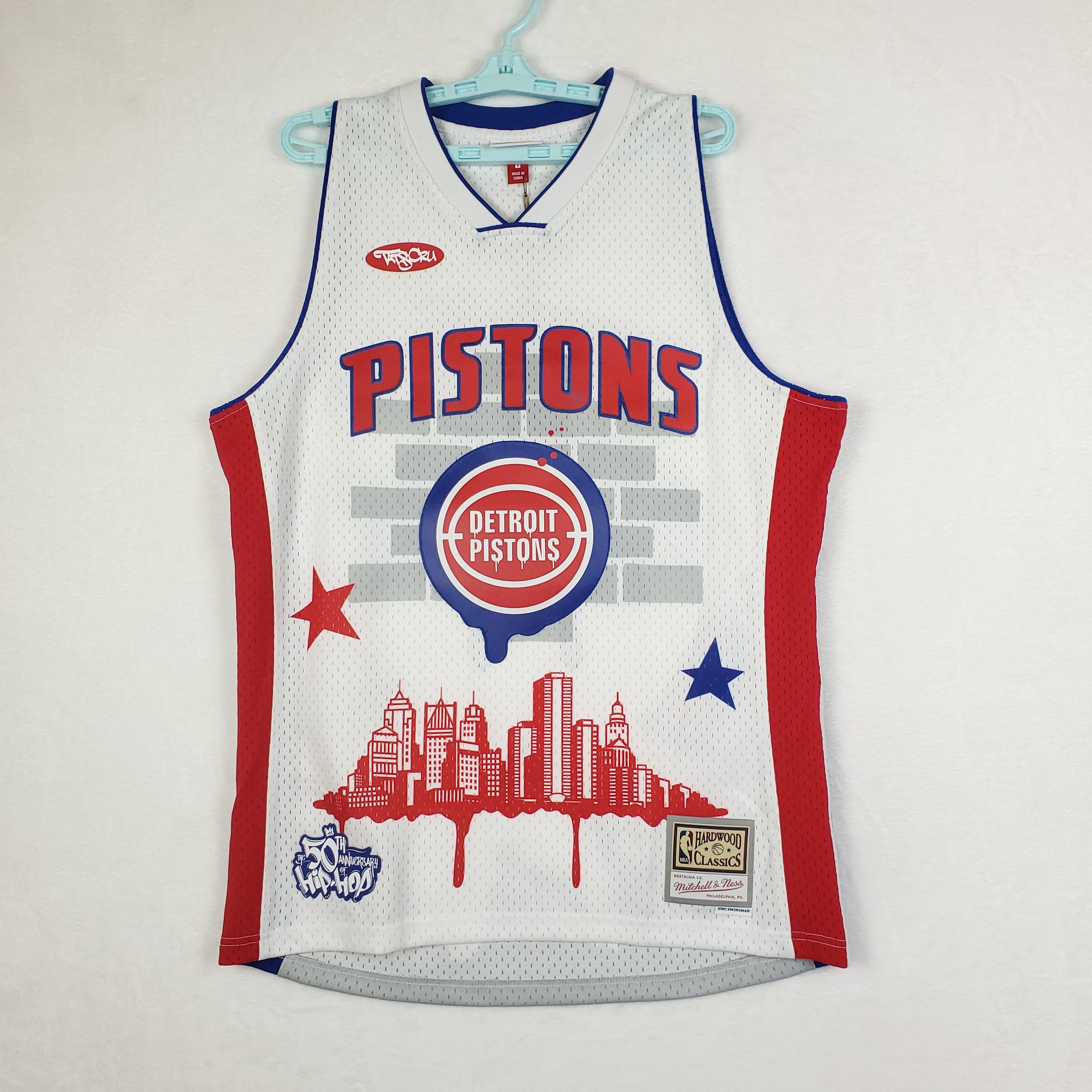Mitchell & Ness Detroit Pistons Tats Cru Mitchell & Ness NBA Jersey Large Size US L / EU 52-54 / 3 - 2 Thumbnail