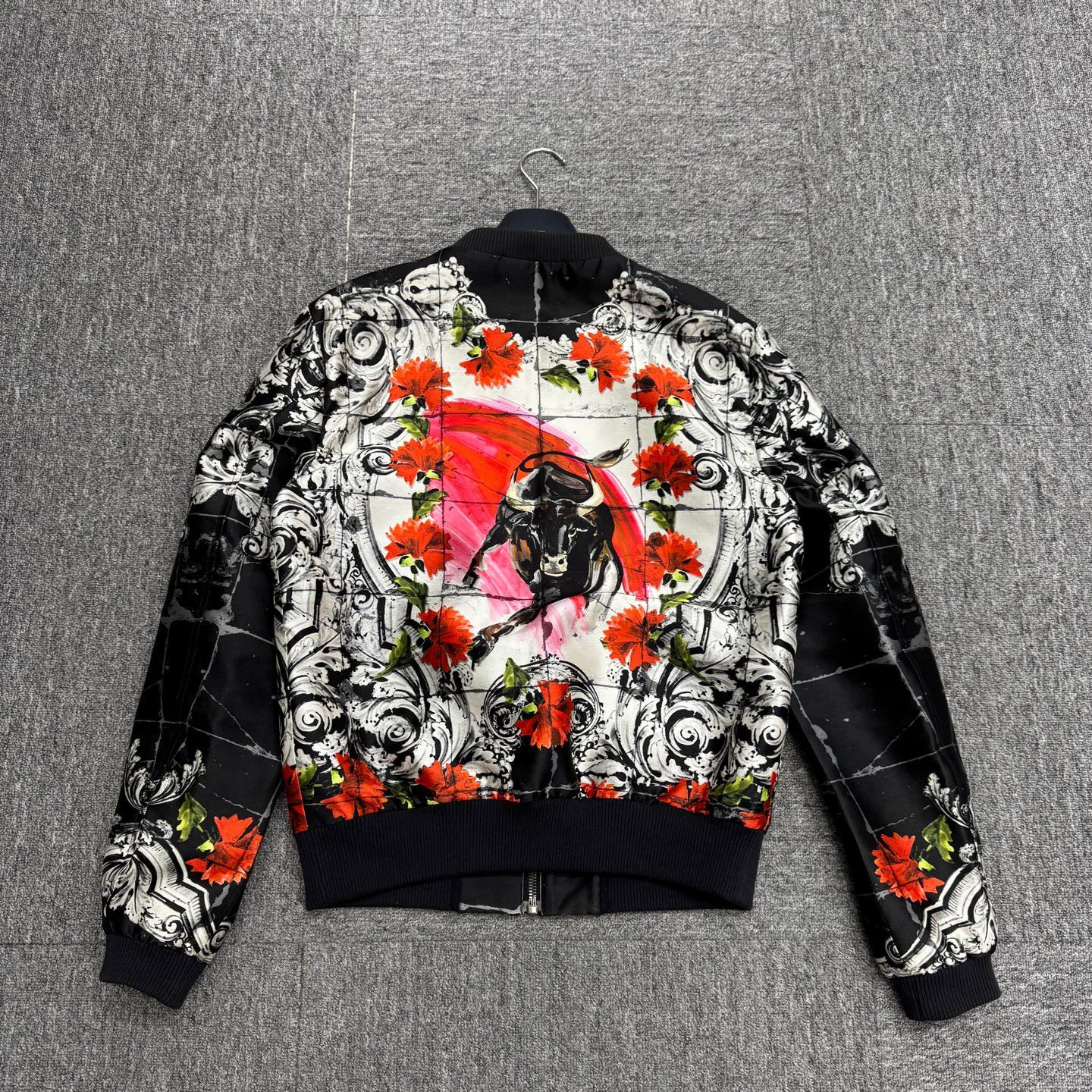 Dolce & Gabbana DG Ink Floral Print Jacket Size US M / EU 48-50 / 2 - 6 Thumbnail