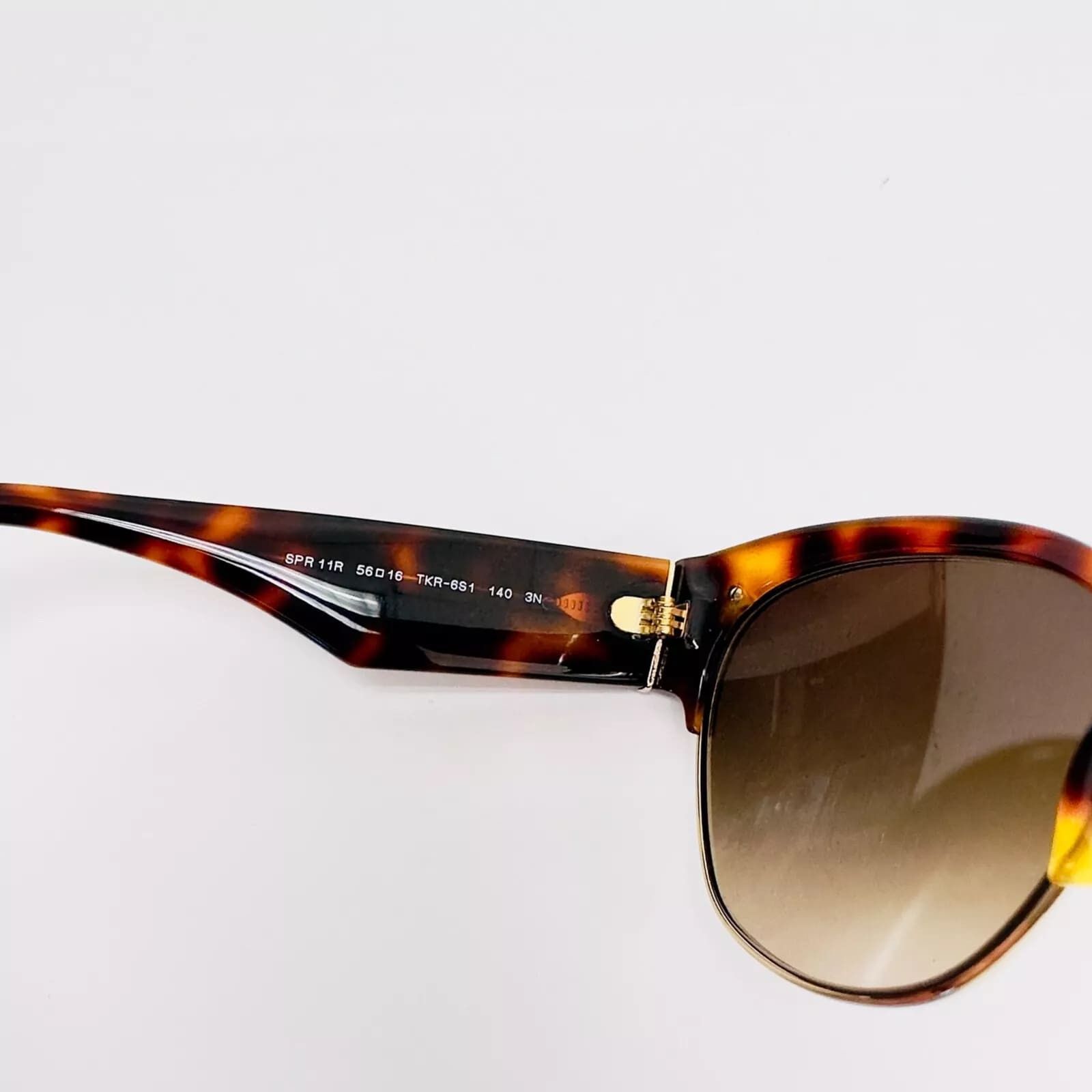 Prada PRADA Cat Eye Chunky PR11RS Tortoise Gradient Sunglasses 11R Size ONE SIZE - 3 Thumbnail