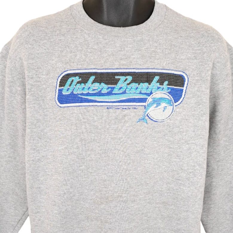 Fruit Of The Loom VINTAGE Outer Banks Sweatshirt Mens Size Medium Gray Y2K Dolphin Destination Sweatshirt Mens Gray Size US M / EU 48-50 / 2 - 2 Thumbnail