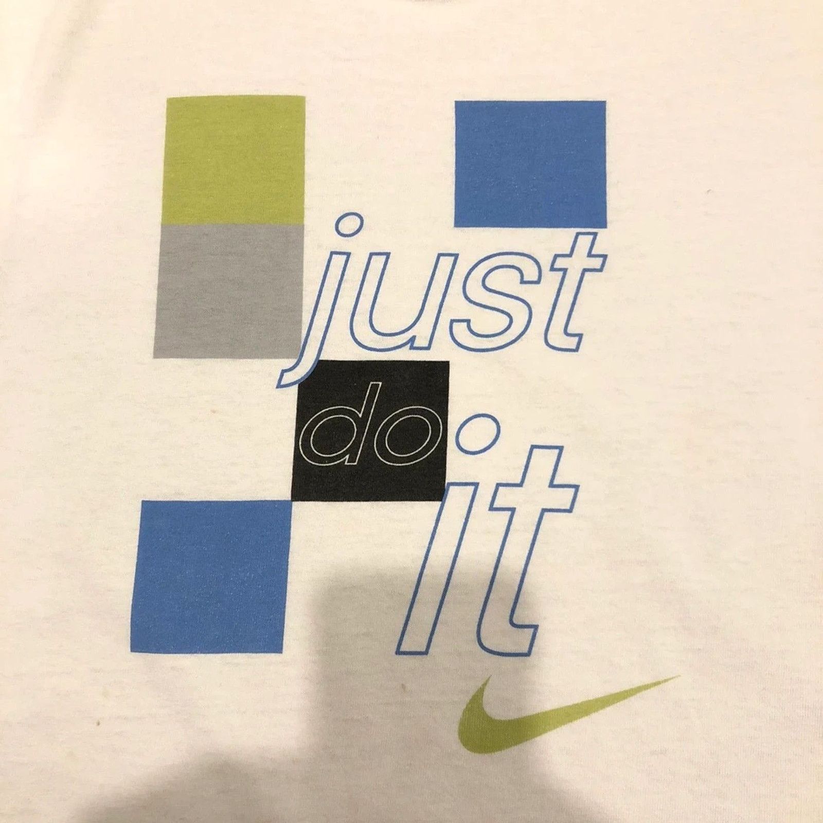 Nike × Vintage Vintage 90s Nike Just Do It Tee Size US M / EU 48-50 / 2 - 2 Thumbnail