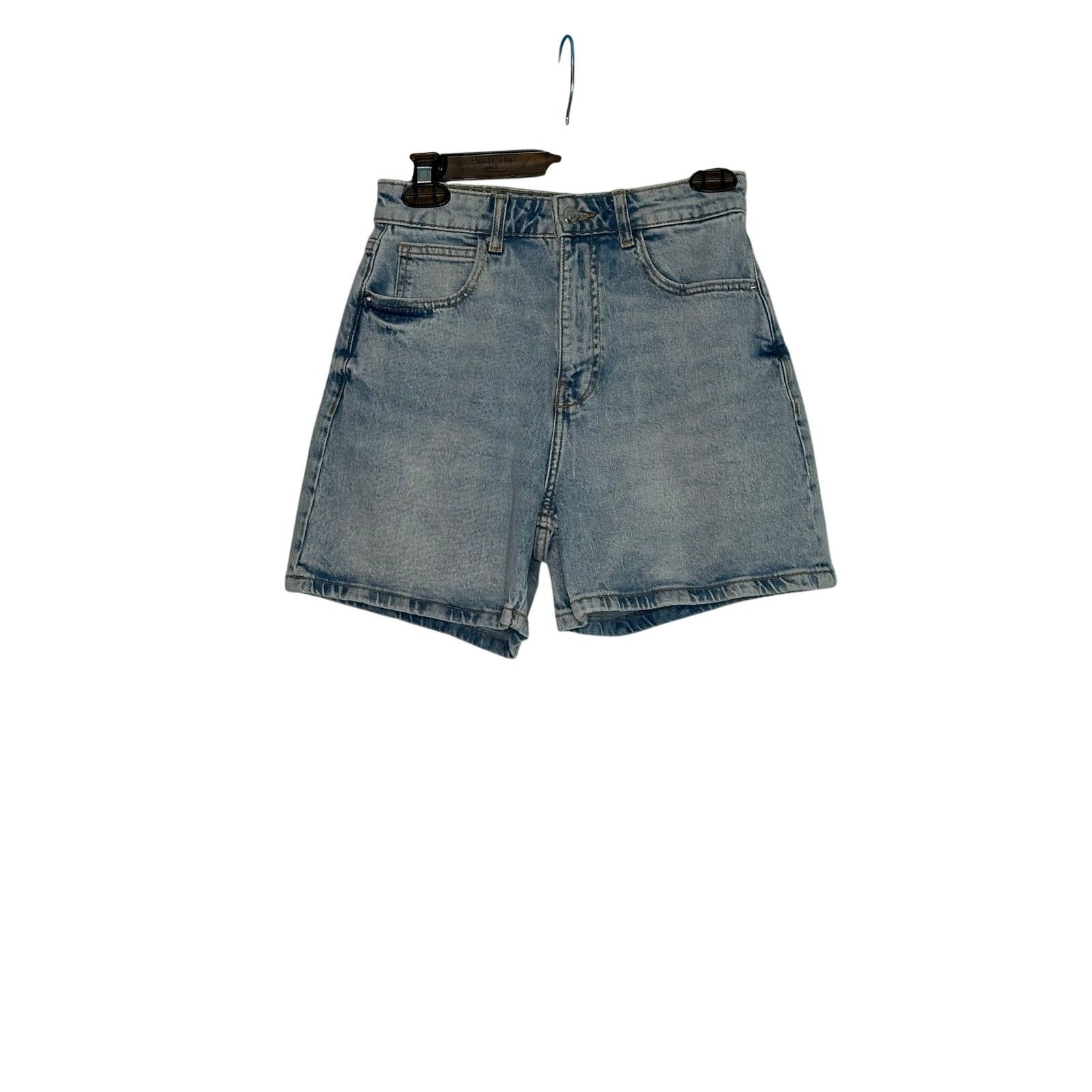 Zara Zara mom fit high waist jean shorts size 2 Size 26" / US 2 / IT 38 - 4 Thumbnail
