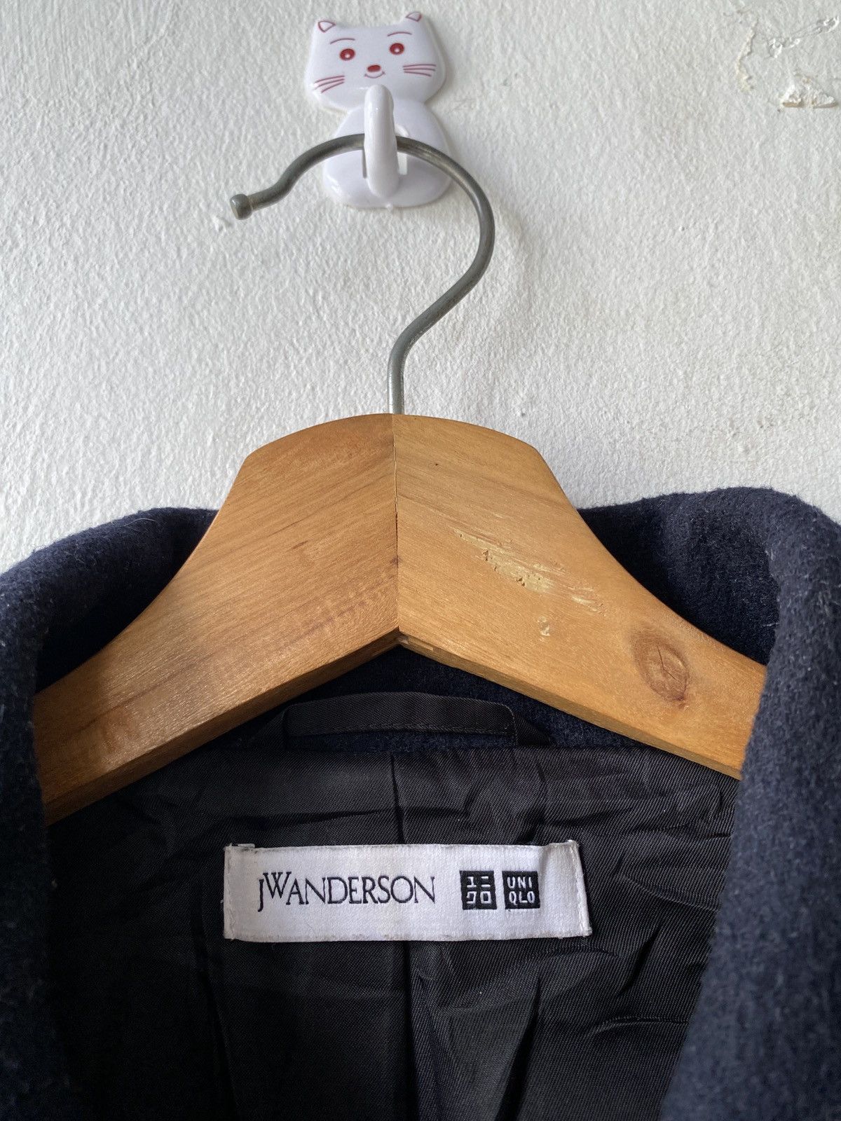 JW Anderson × Japanese Brand × Uniqlo 2000s - J.W.Anderson x Uniqlo Long Trench Wool Jacket Size US L / EU 52-54 / 3 - 13 Thumbnail