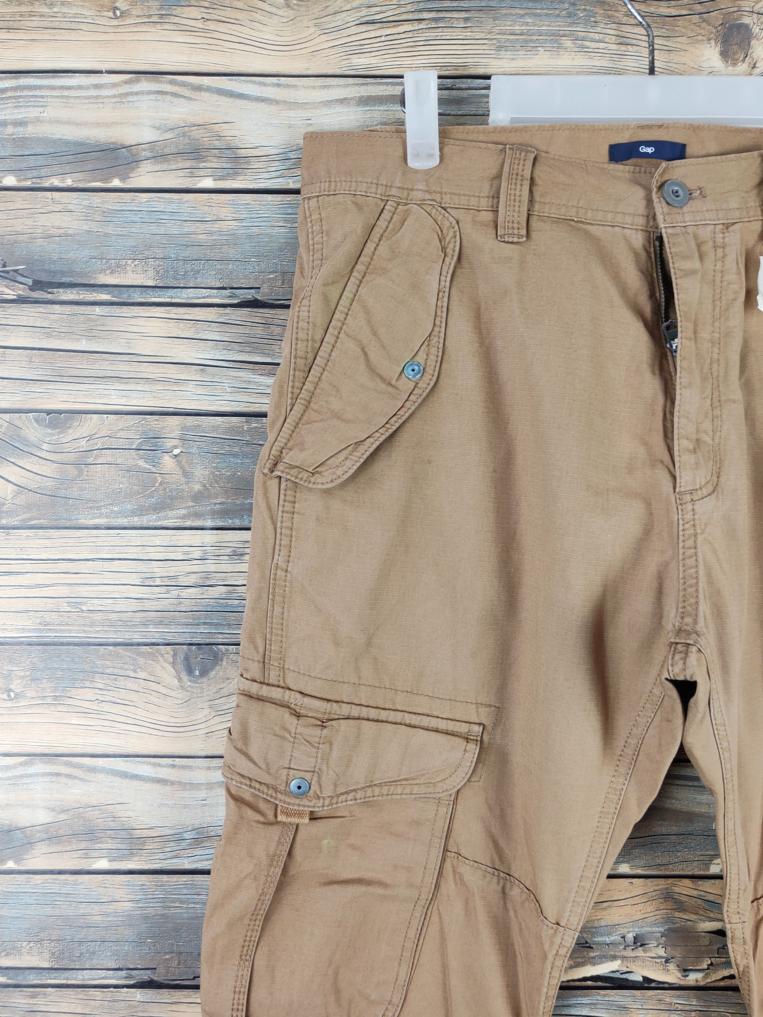 Gap DLL Gap Brown Multipocket Tactical Cargo Pants #516 Size US 33 - 3 Thumbnail