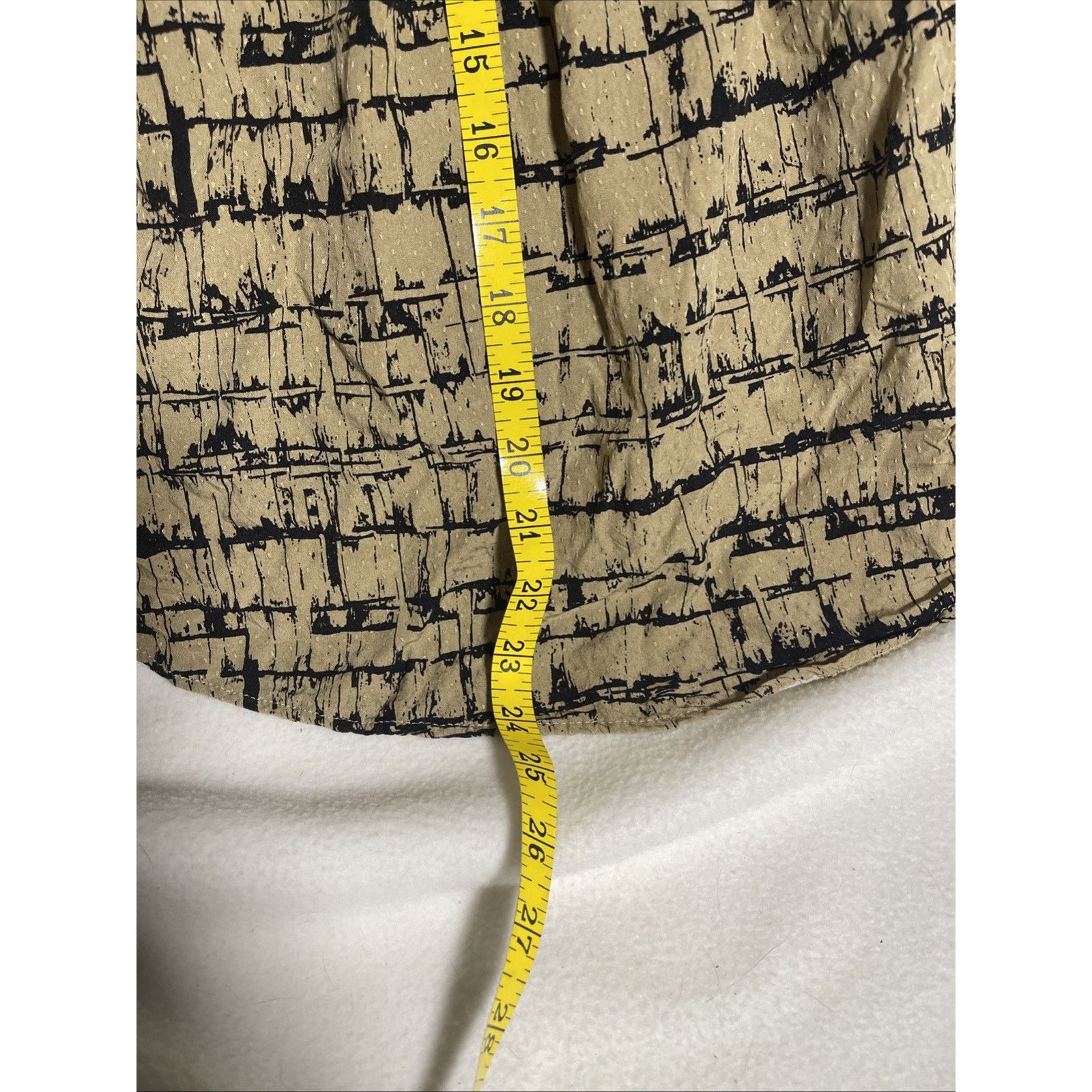 Anthropologie Maeve Anthropologie Tan Black Printed Blouse Top Size Small Size S / US 4 / IT 40 - 5 Thumbnail