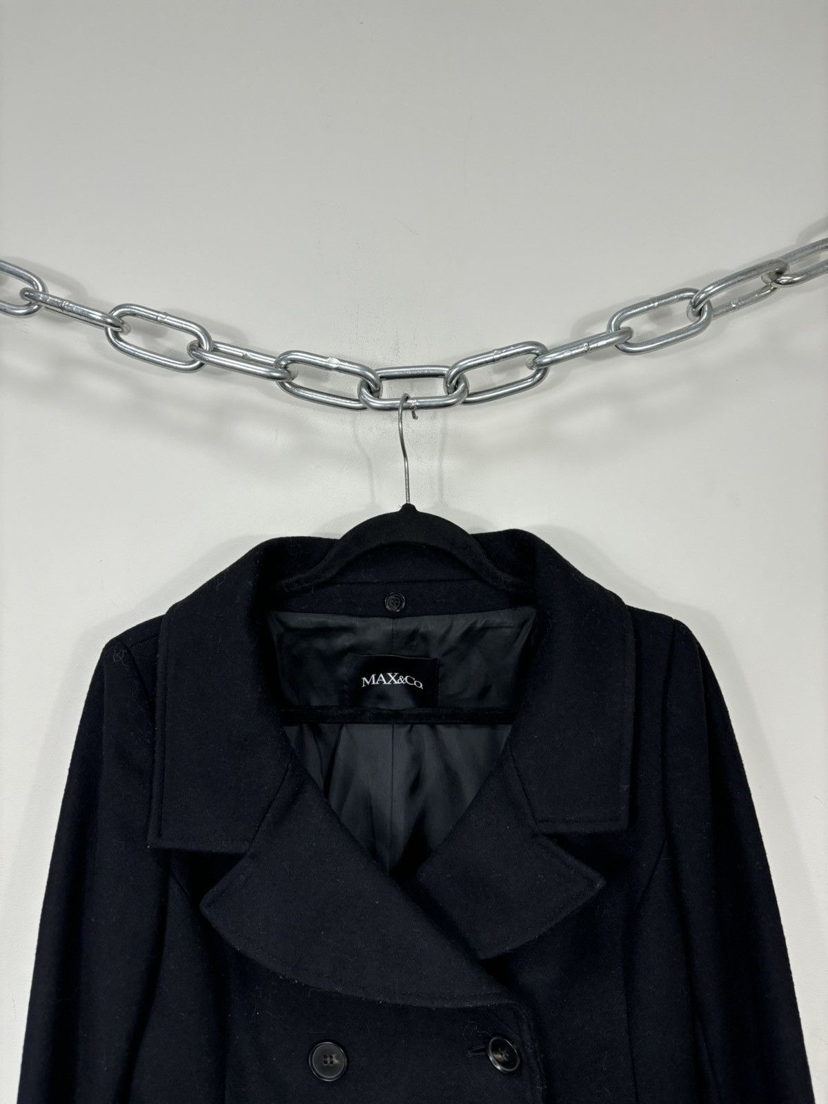 MAX&Co. Max & Co Max Mara Double Breasted Women’s Long Wool Coat Size M / US 6-8 / IT 42-44 - 5 Thumbnail