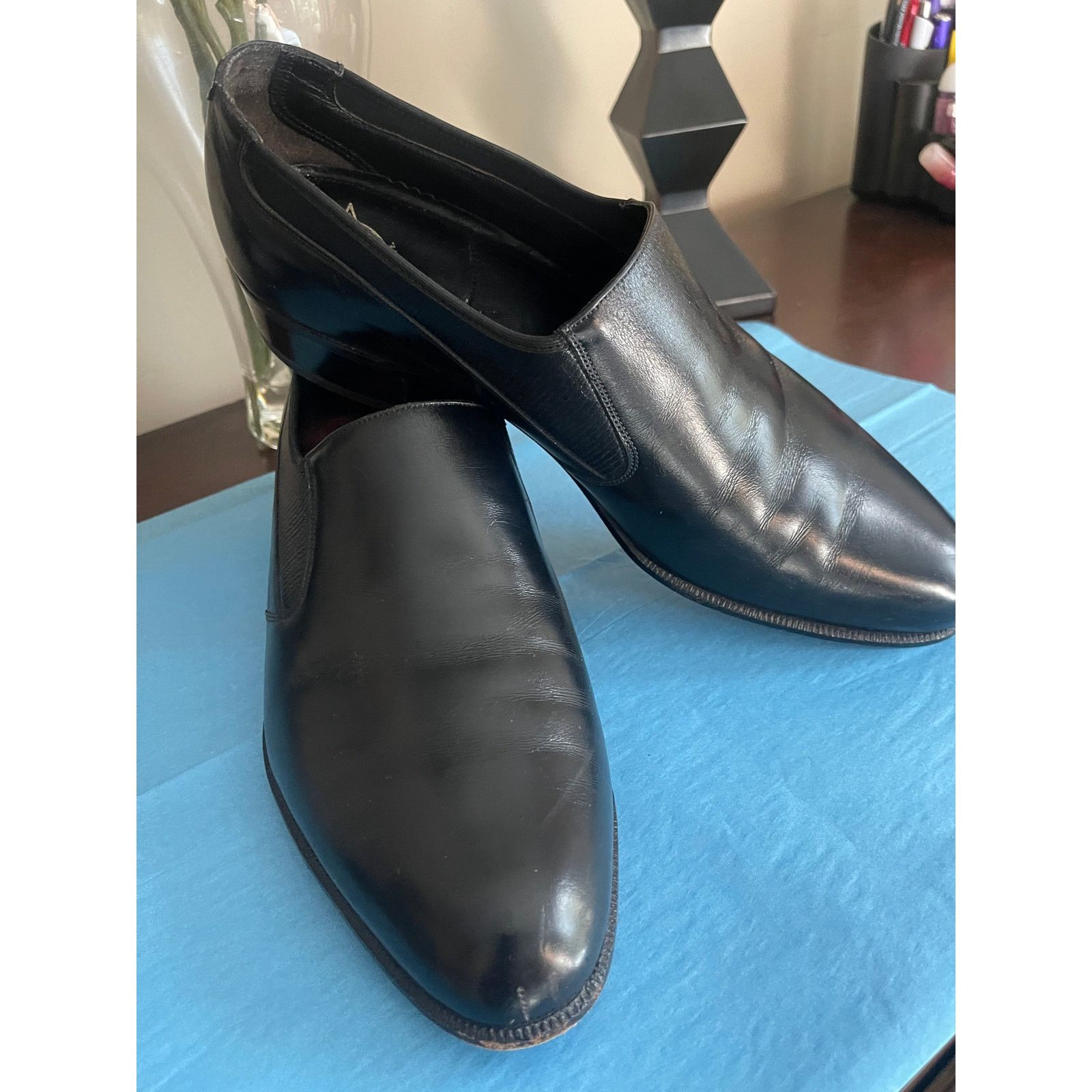 mens black dress loafer Men's Leather Shoes, men's footwear,men's dress shoes  ANCIENT LEATHER  ARTISAN