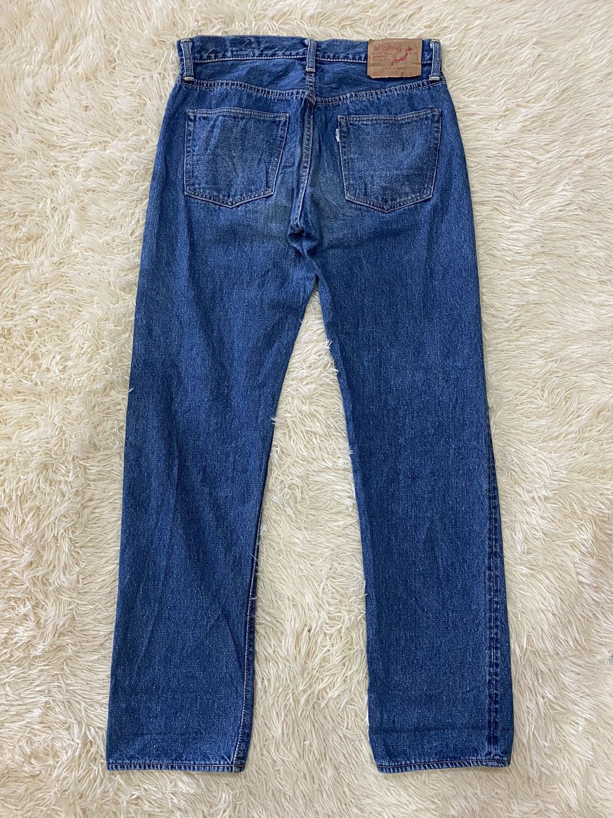 image of Junya Watanabe x Momotaro Stealorslow 107 Ivy Fit (3 Years Wash Model) in Blue, Men's (Size 31)