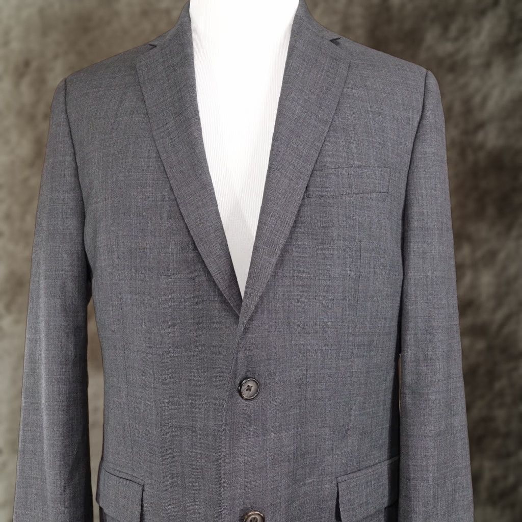 Ralph Lauren Lauren Ralph Lauren Suit Jacket Men's Size 42 Gray Wool Blazer 2 Button Business Casual Size 42R - 1 Thumbnail