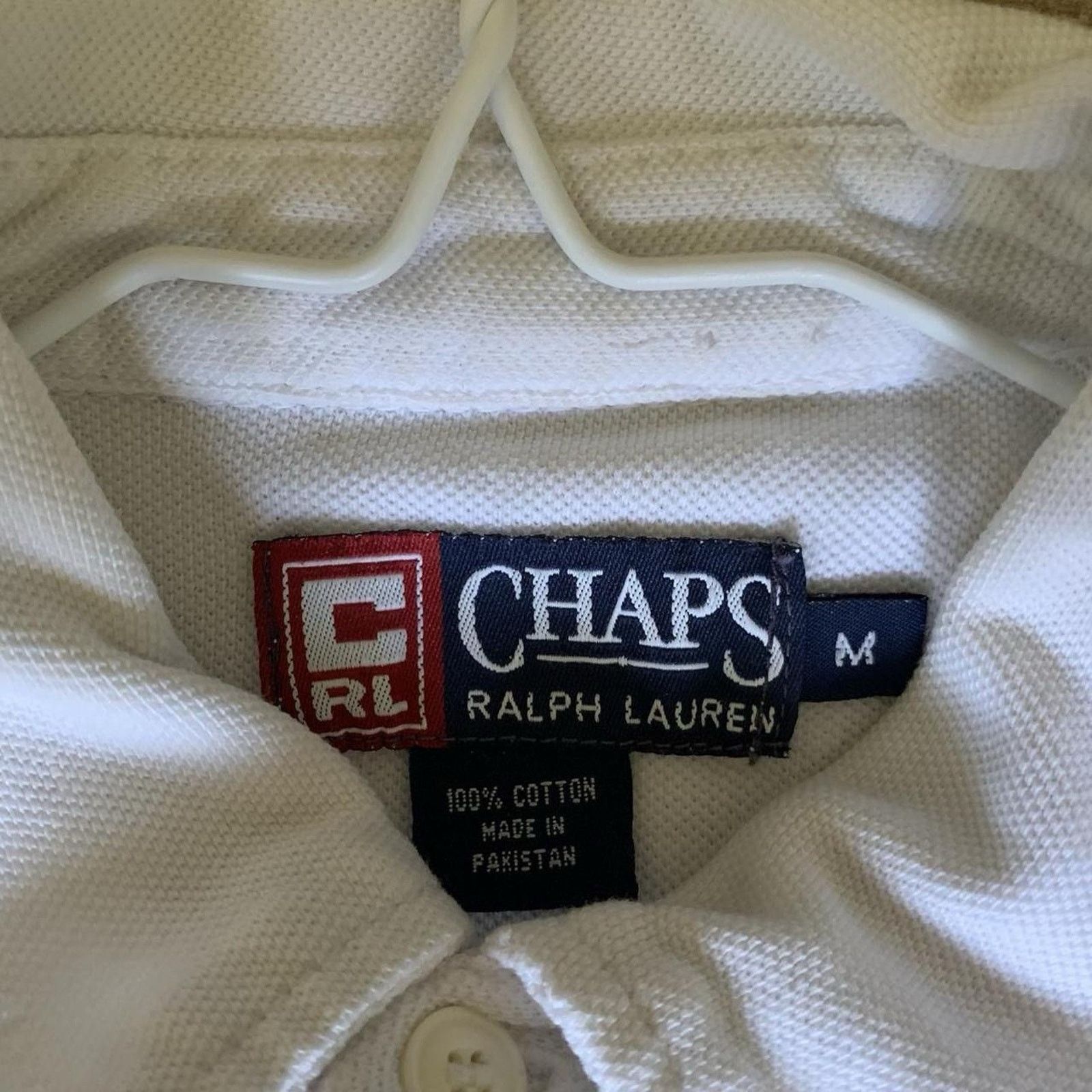 Chaps Vtg Y2K Chaps Ralph Lauren White Button Up Size M Size US M / EU 48-50 / 2 - 3 Thumbnail