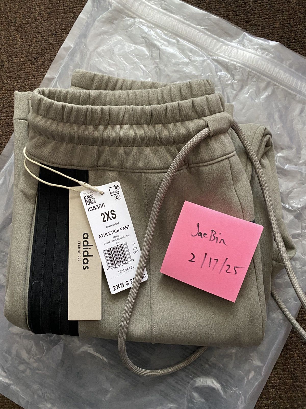 Adidas × Fear of God Fear of God Athletics Clay Relaxed Suede Fleece Pants XXS Size US 29 - 6 Thumbnail