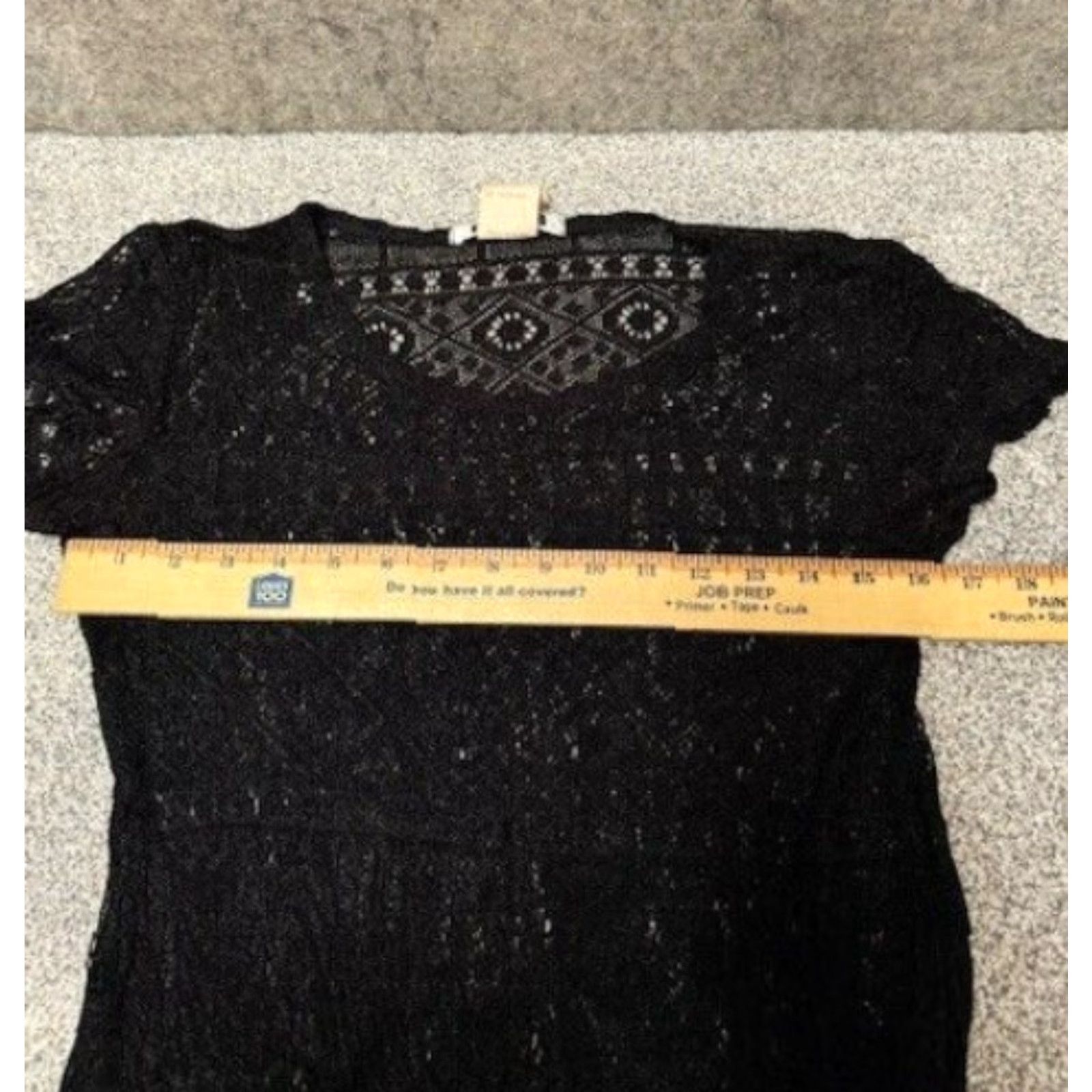 Vintage Brentwood Tunic Blouse Womens M Lace Boho Whimsigoth Grunge Vintage 90s USA Blouse M Black Lace Boho USA 80s 90s Womens Brentwood Tunic Blouse Size M / US 6-8 / IT 42-44 - 5 Thumbnail