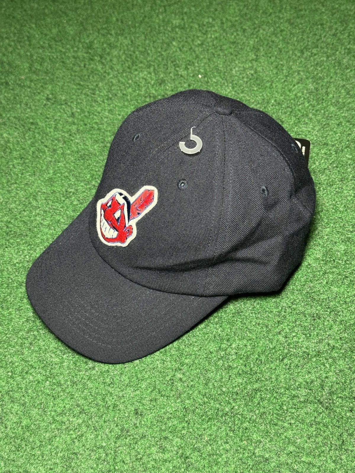 Puma Vtg 90s Cleveland Indians Logo Athletic Wool Strapback Hat Size ONE SIZE - 2 Thumbnail