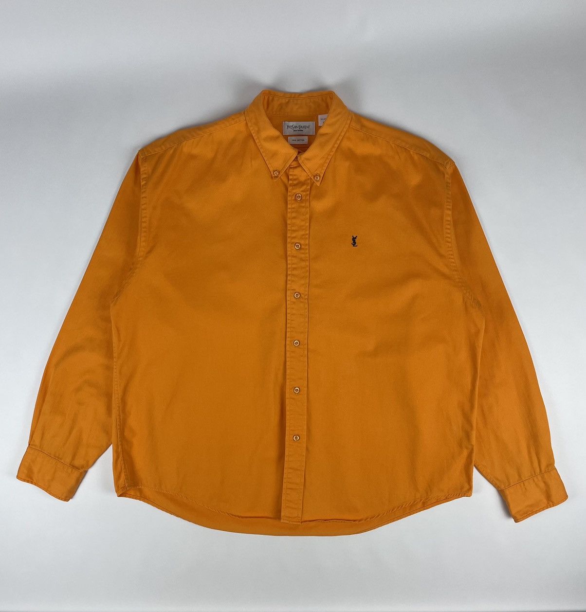 Yves Saint Laurent Vintage Yves Saint Laurent YSL Shirt Button up Size US XL / EU 56 / 4 - 1 Thumbnail