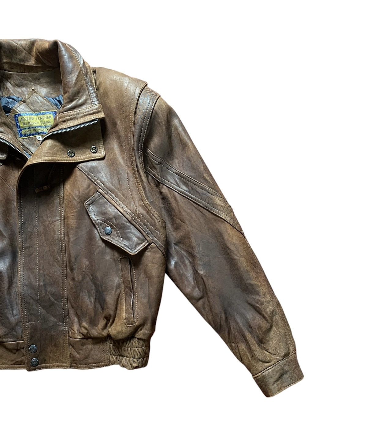 Le Grande Bleu (L.G.B.) Vintage Jacques Real Soft Leather Australia Size US M / EU 48-50 / 2 - 2 Thumbnail