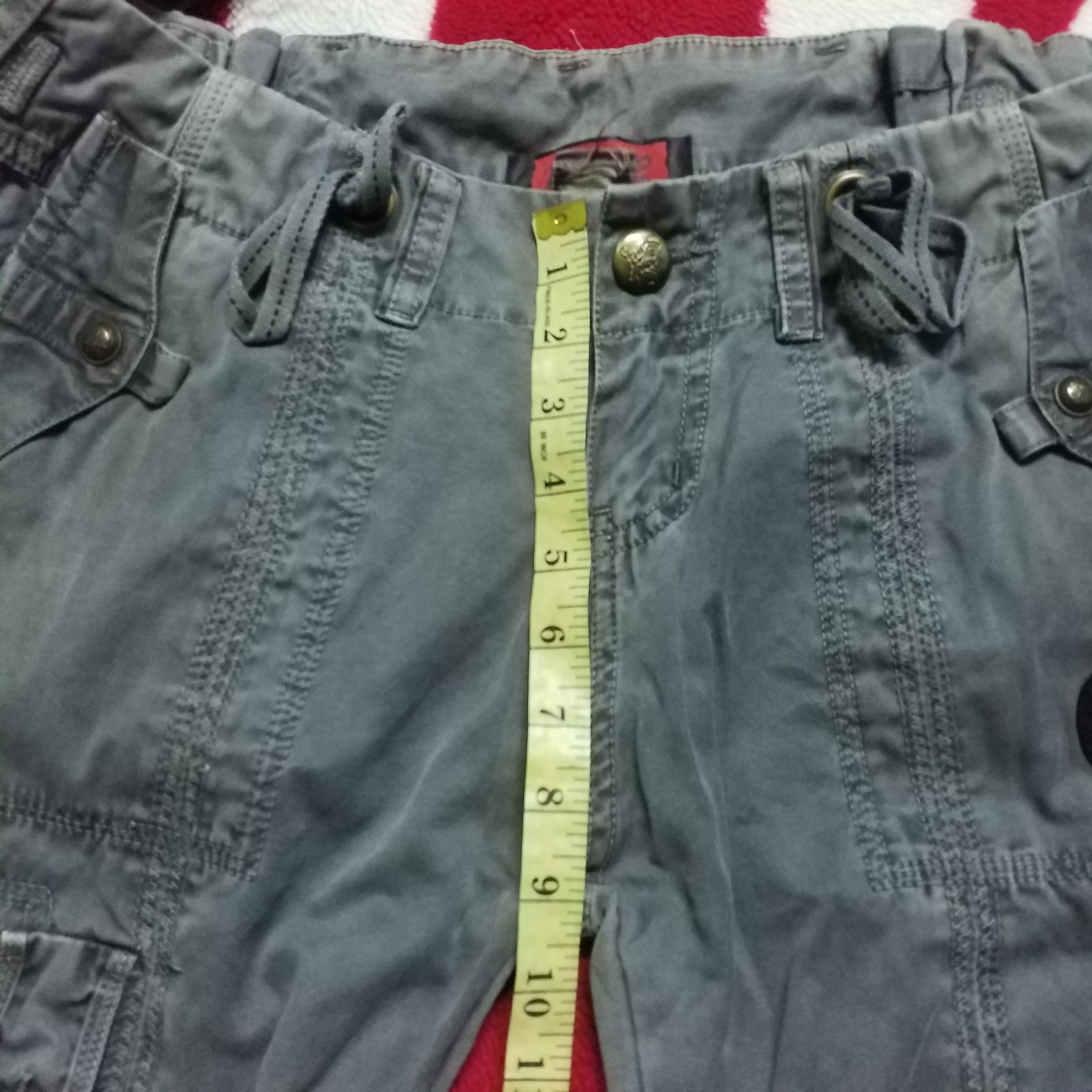 Japanese Brand LOW RISE CARGO MULTI POCKET ARMY BONDAGE STYLE Size 36" / US 14 / IT 50 - 10 Thumbnail