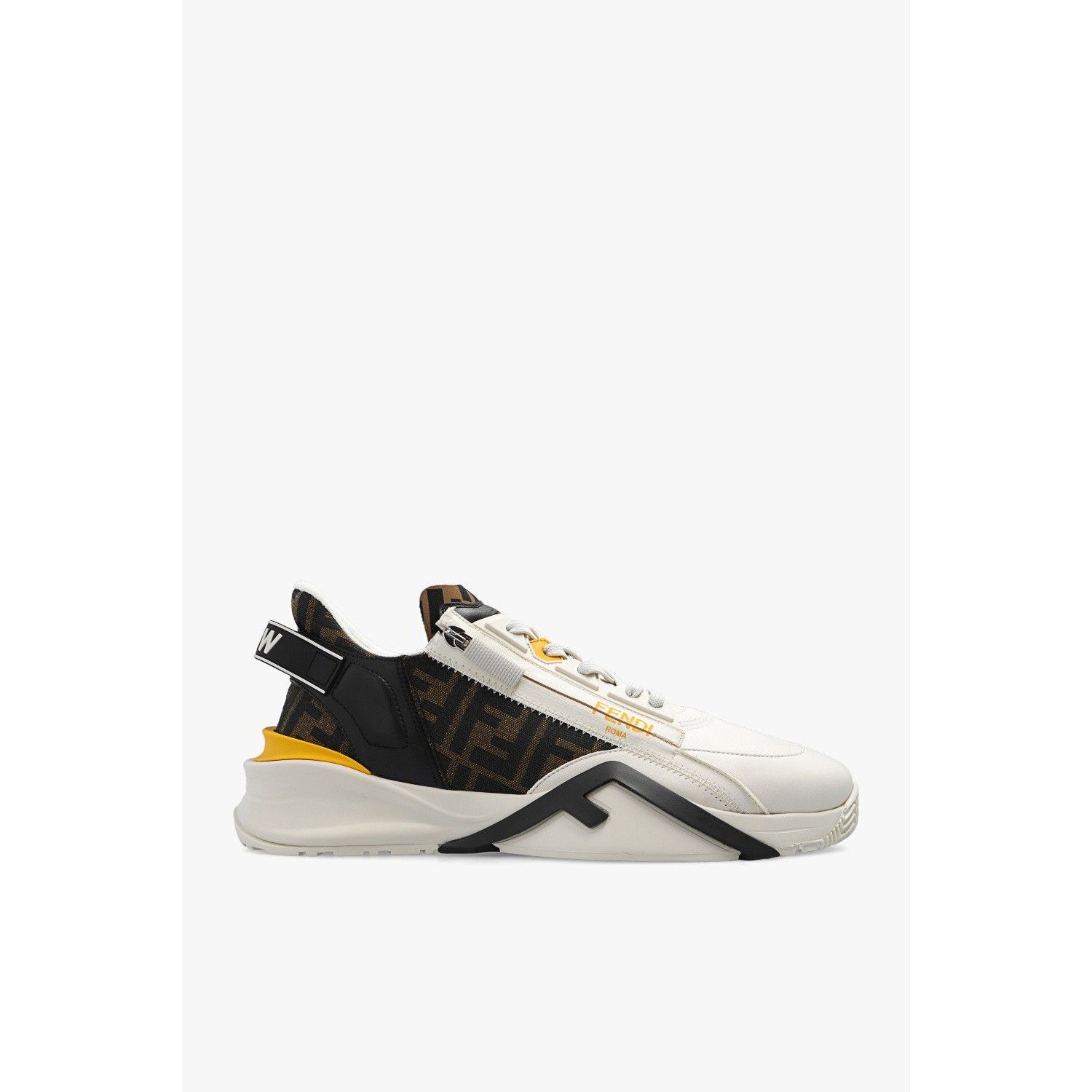 FENDI Flow Cream Leather Sneakers New & Authentic (Men's siz