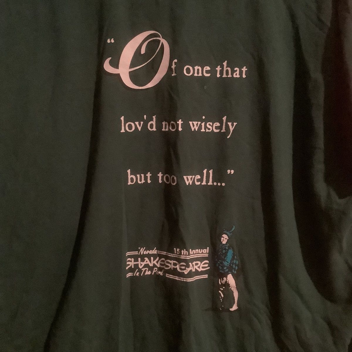Hanes × Vintage Othello Shakespeare Tshirt Quote XL USA Of One That Lov’d Size US XL / EU 56 / 4 - 4 Thumbnail