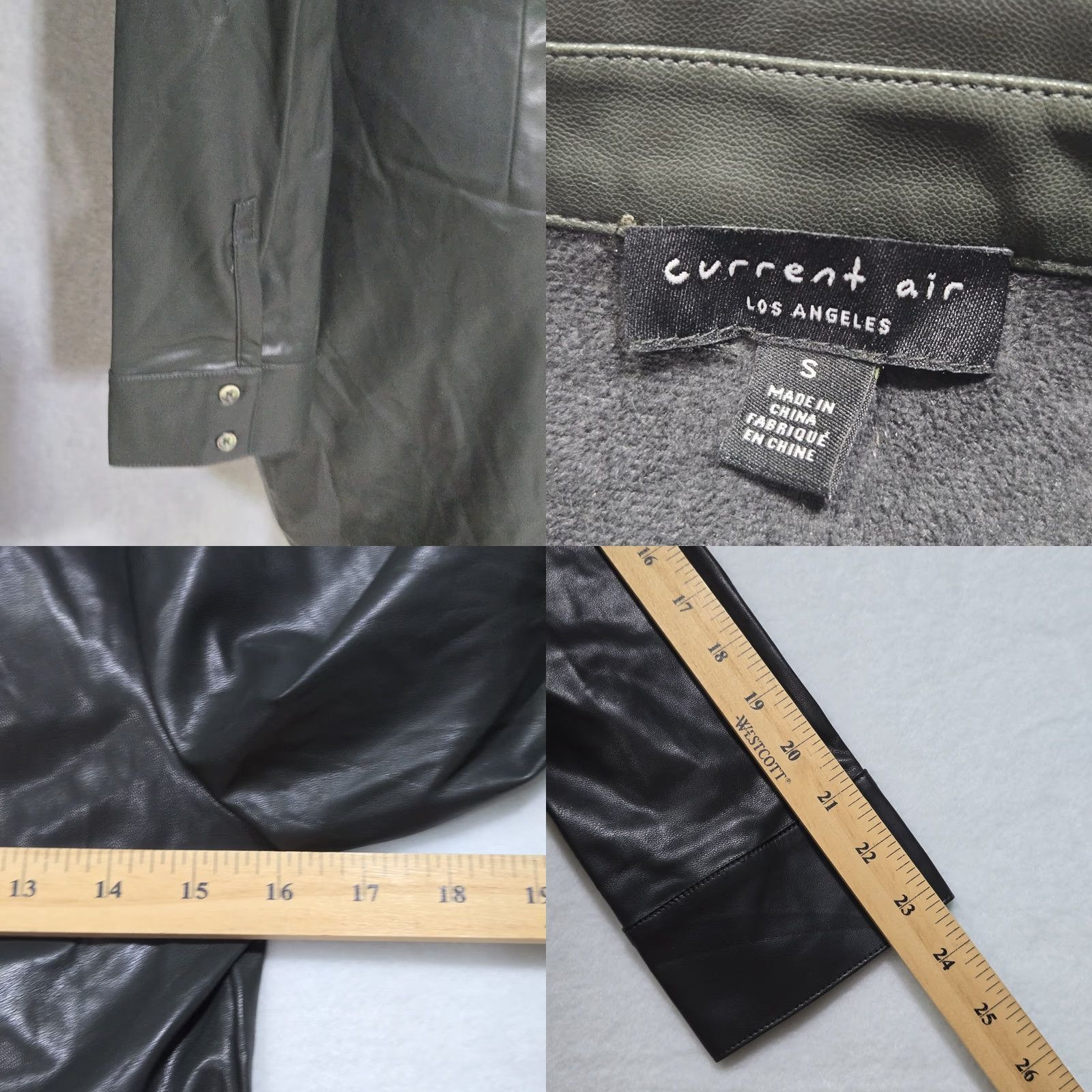 Anthropologie Anthropologie current air dress Leather Button Up Midi Green Womens Small Size S / US 4 / IT 40 - 8 Thumbnail