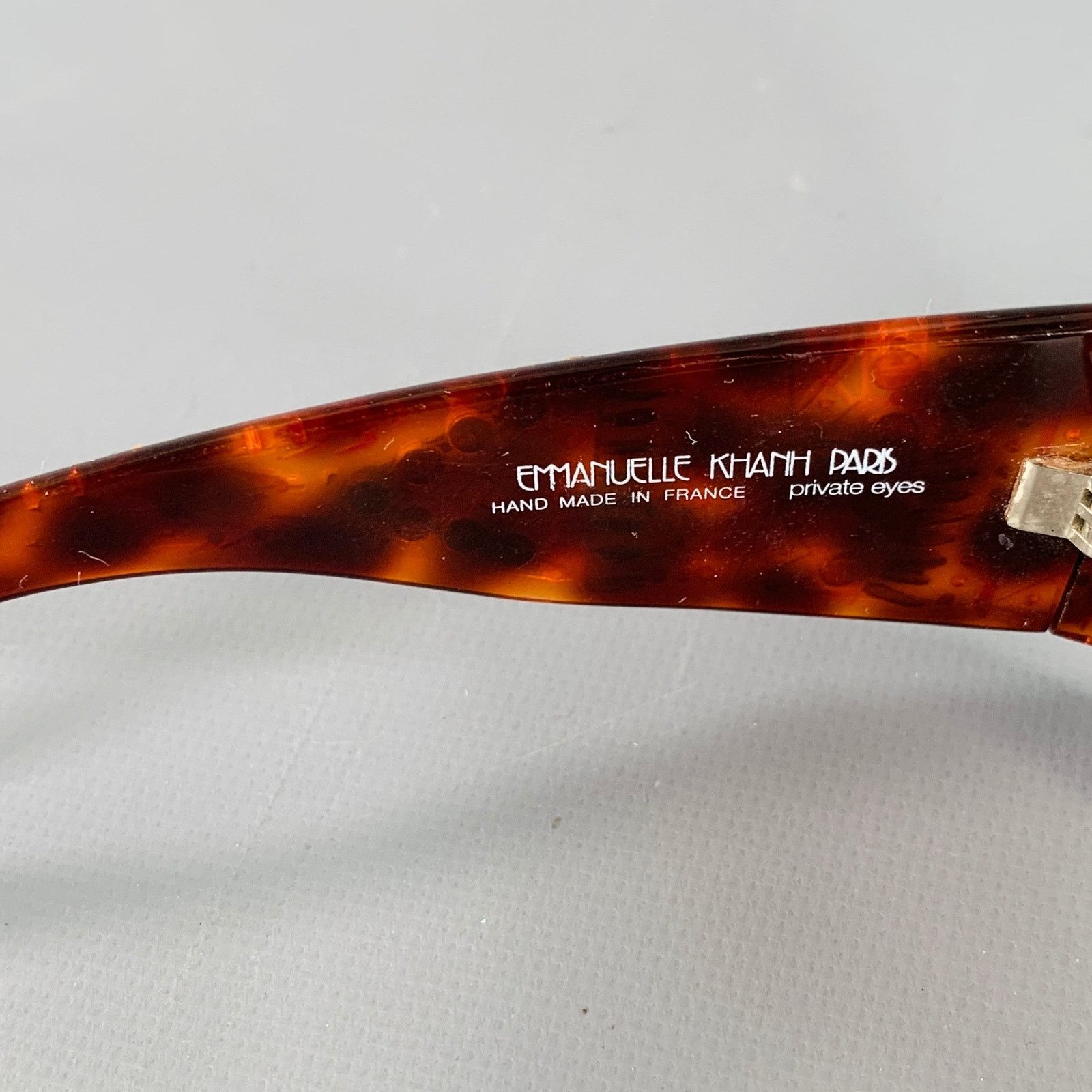 Emmanuelle Khanh Brown Multicolour Studded Acetate Sunglasses Size ONE SIZE - 5 Thumbnail