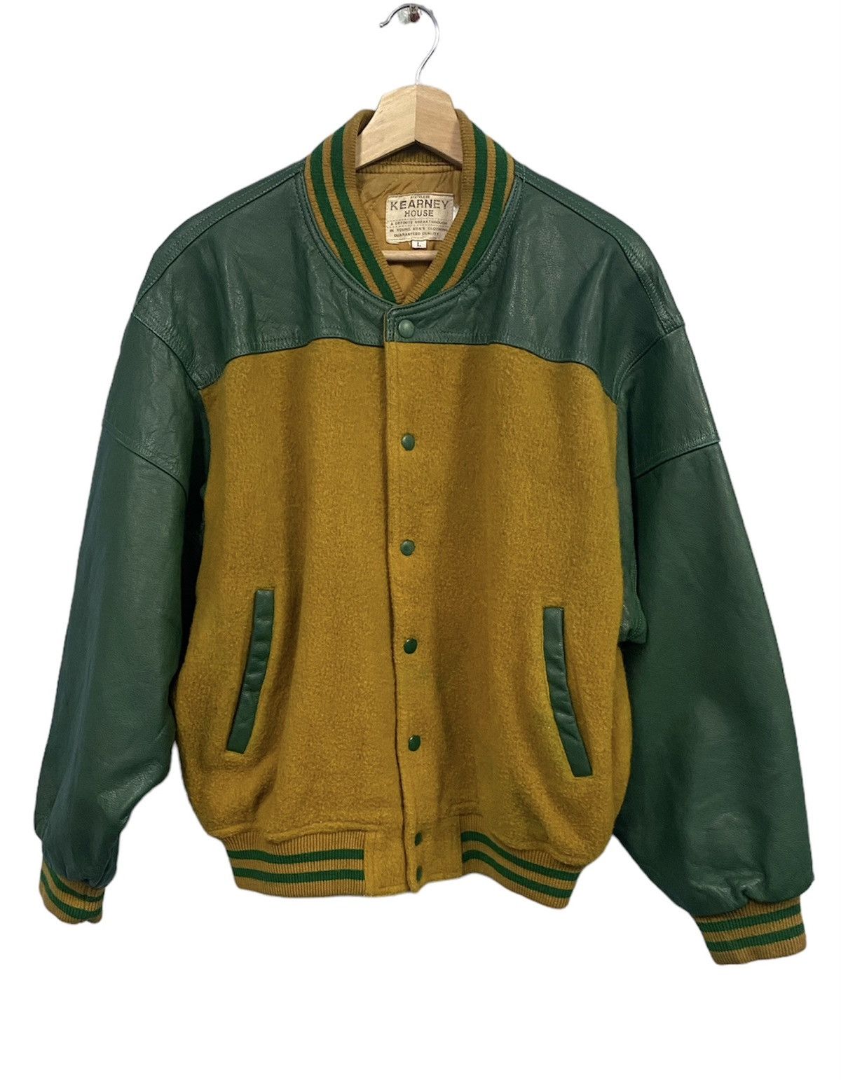 Vintage Vintage Kearney House Varsity Jacket Leather Sleeve Size US L / EU 52-54 / 3 - 2 Thumbnail