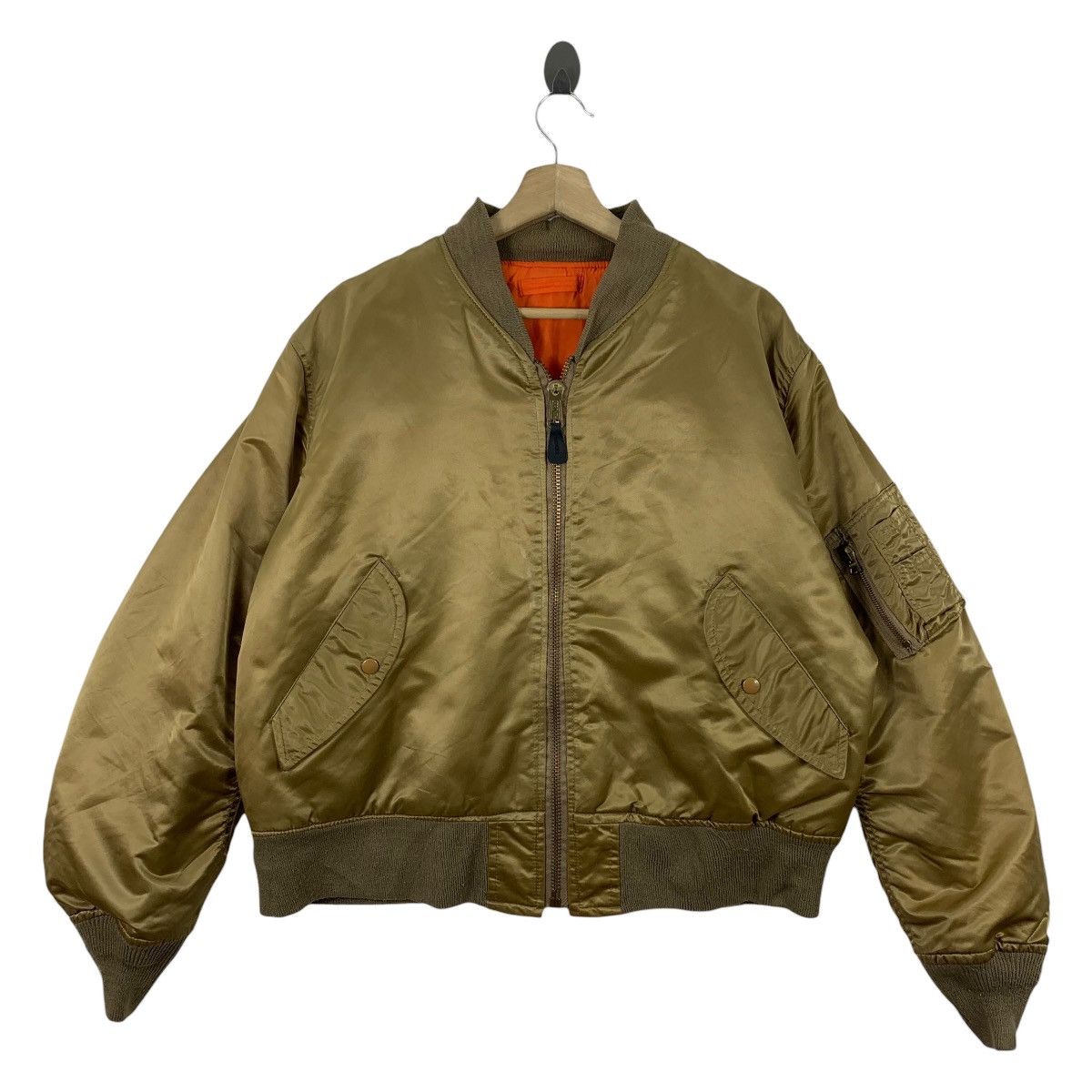 Alpha Industries × Vintage Vintage ALPHA INDUSTRIES MA-1 Bomber jacket Size US L / EU 52-54 / 3 - 1 Thumbnail