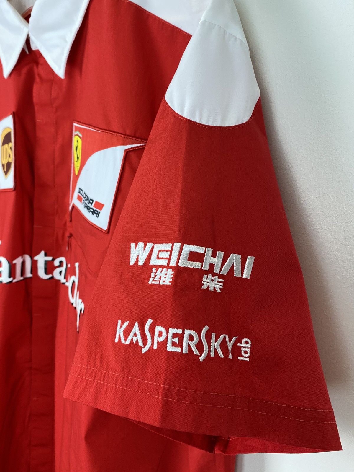 Ferrari × Puma Puma Ferrari Team Racing Shirt Short Sleeve Size XL Red Top Size US XL / EU 56 / 4 - 4 Thumbnail