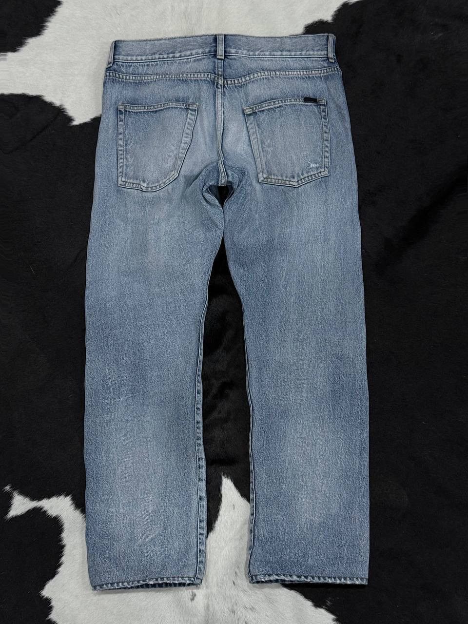 Saint Laurent Paris SS21 Saint Laurent SLIMFIT DIRTY BLUE Pants Size US 33 - 3 Thumbnail