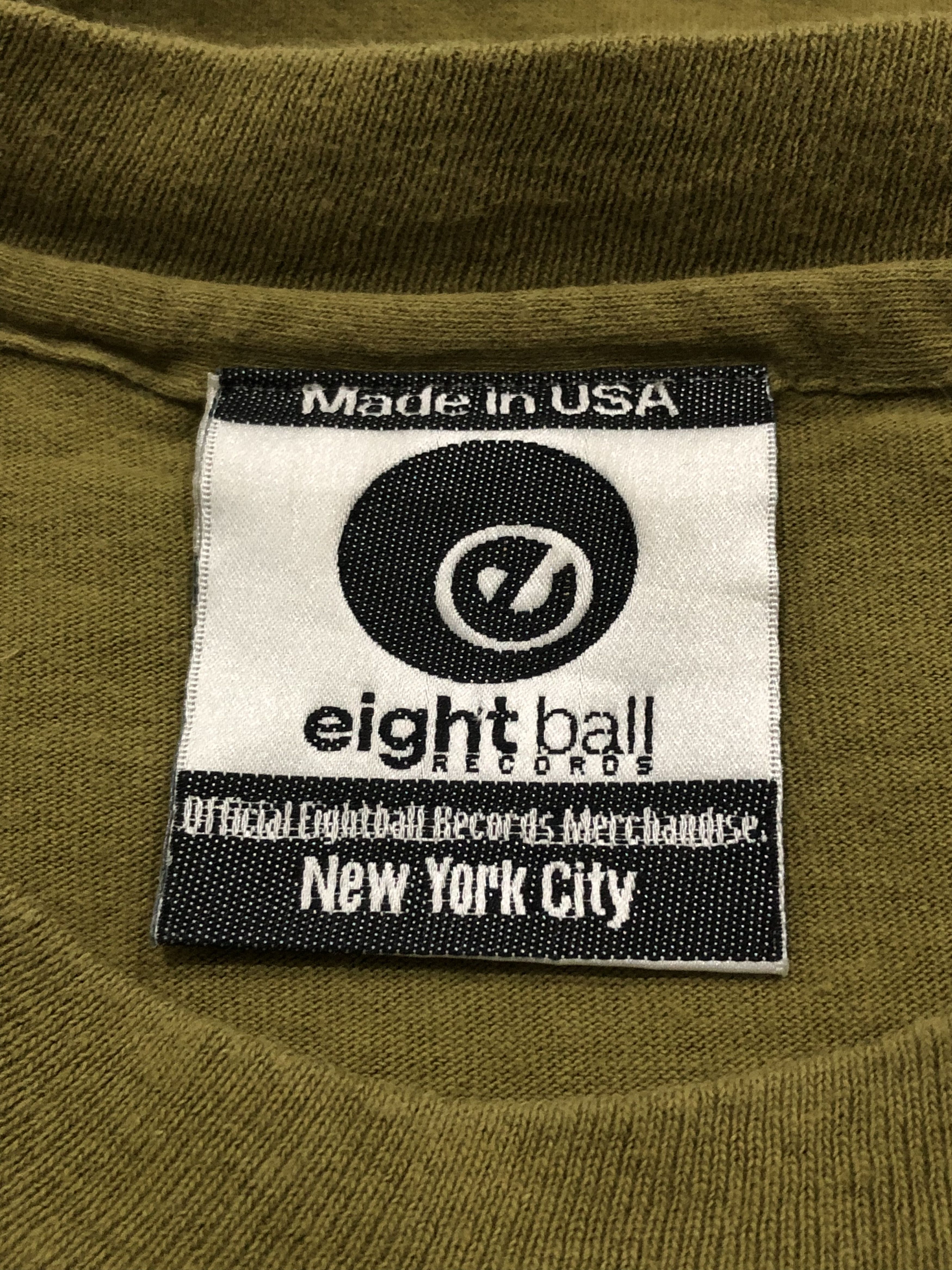 Vintage Eightball Records Vintage T-Shirt NYC 90s House Music Scene Size US L / EU 52-54 / 3 - 7 Thumbnail