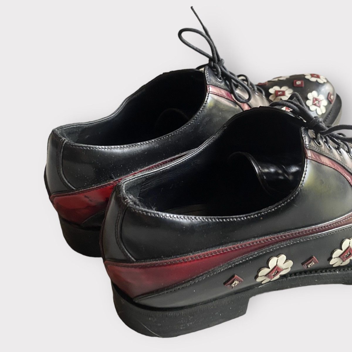 Prada FW12 Runway Floral applique’ Shoes Size US 10 / EU 43 - 7 Thumbnail