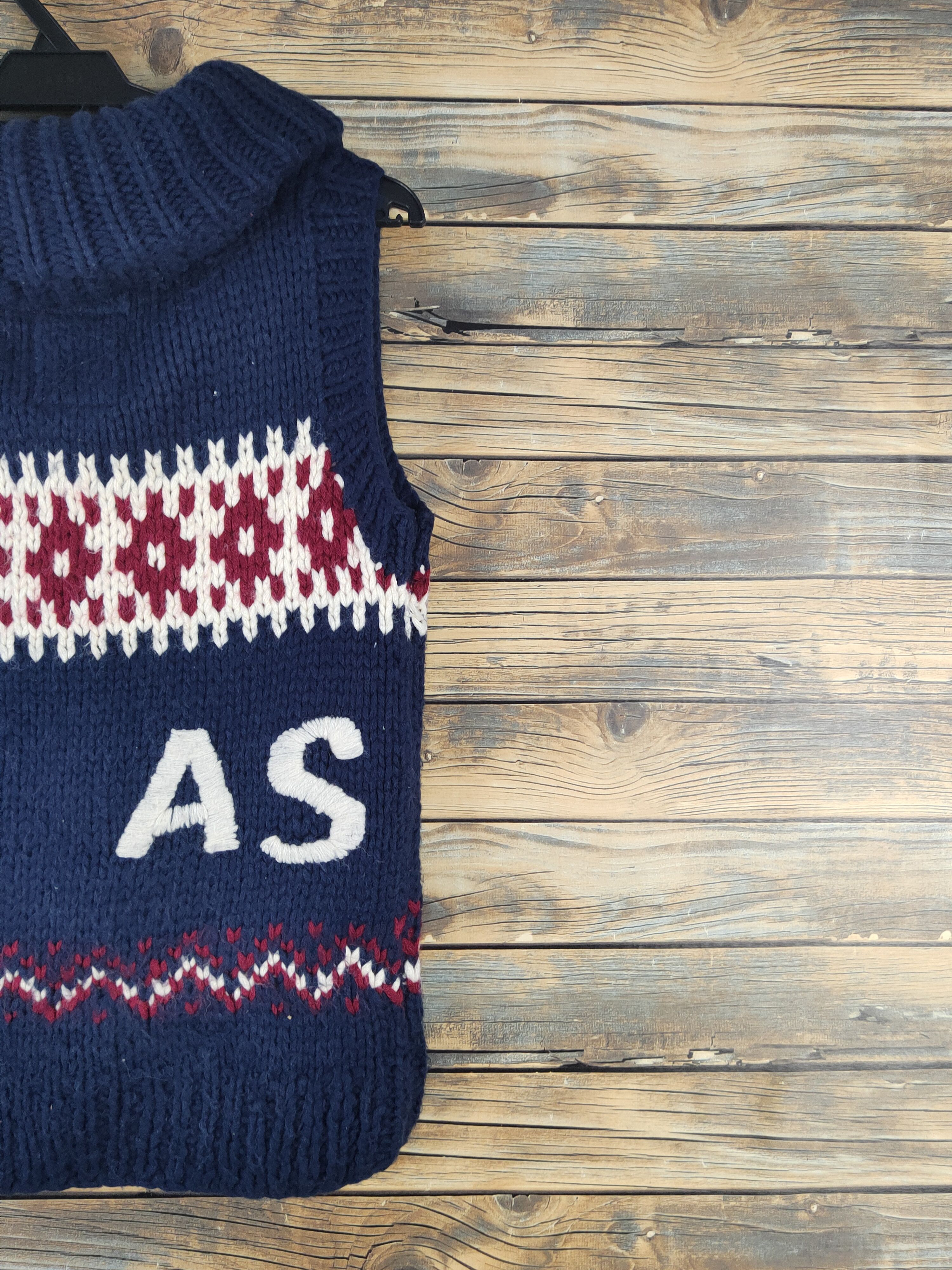 Japanese Brand × Vintage japan Asrabbit Navy Knitwear Vests #W1662 Size S / US 4 / IT 40 - 9 Thumbnail