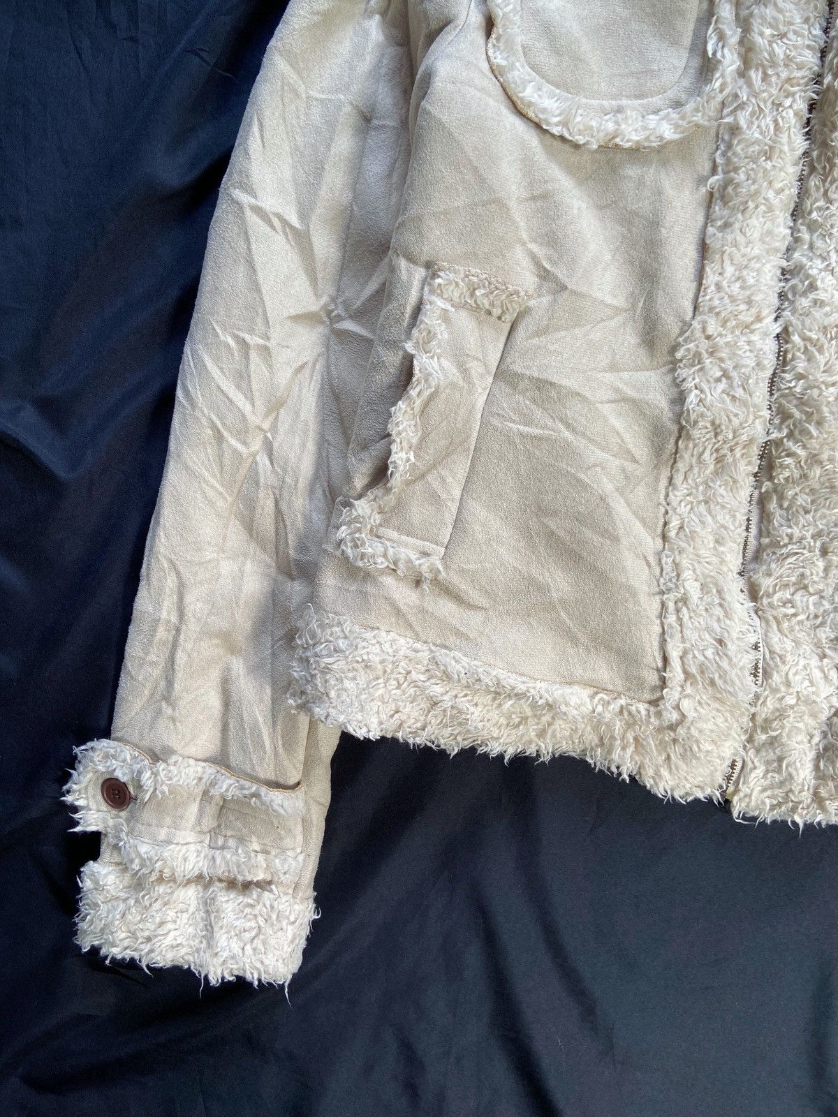 PPFM GRASS WATER FAUX FUR ZIP JACKET Size US XS / EU 42 / 0 - 6 Thumbnail