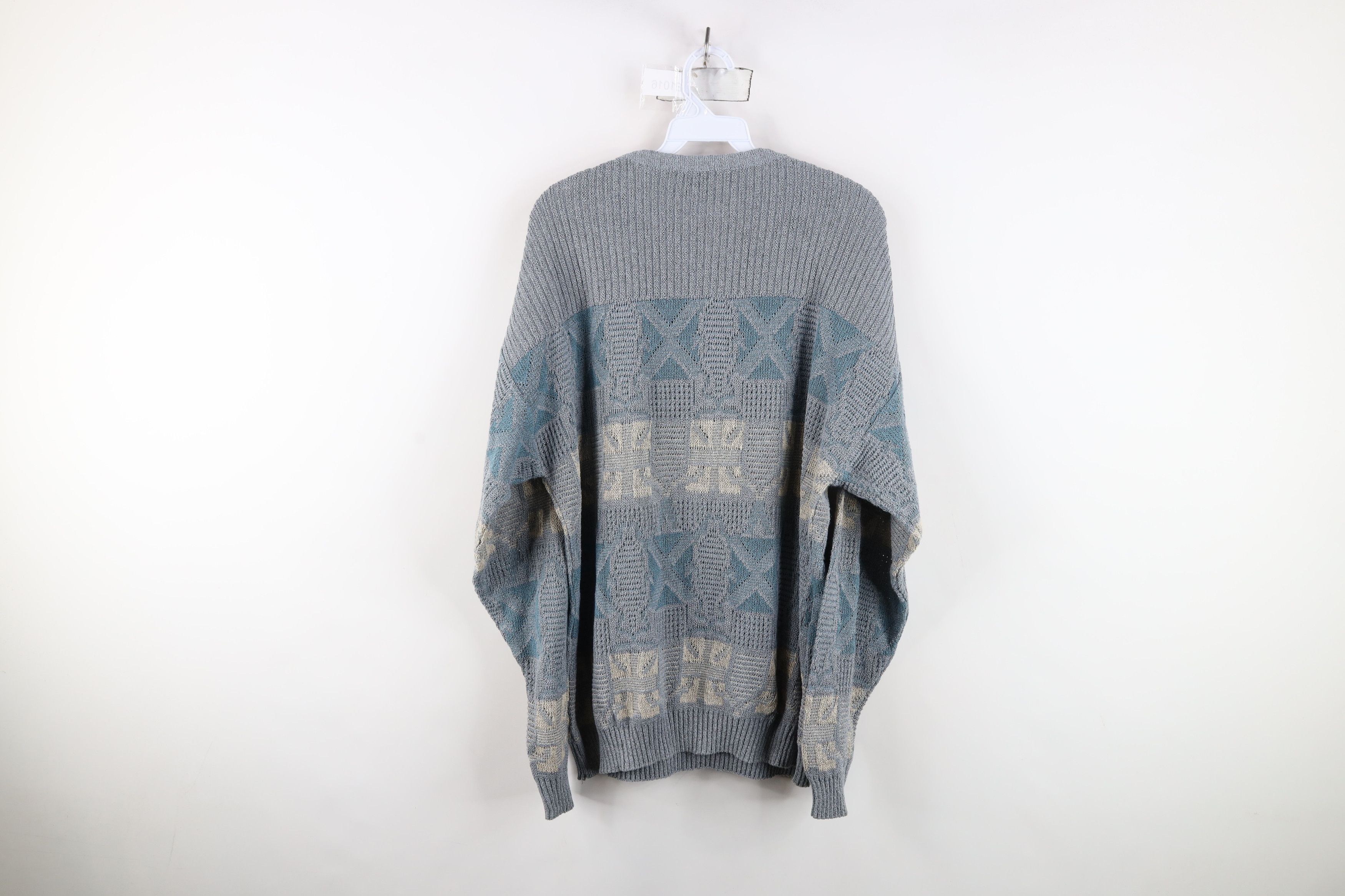 Vintage Vintage 90s Streetwear Ribbed Knit Crewneck Sweater Size US L / EU 52-54 / 3 - 8 Thumbnail