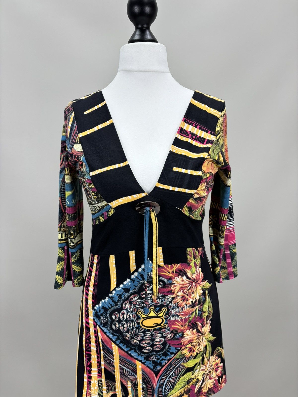 Jean Paul Gaultier Womens blouse Save The Queen Size L Color Multicolor Size L / US 10 / IT 46 - 2 Thumbnail