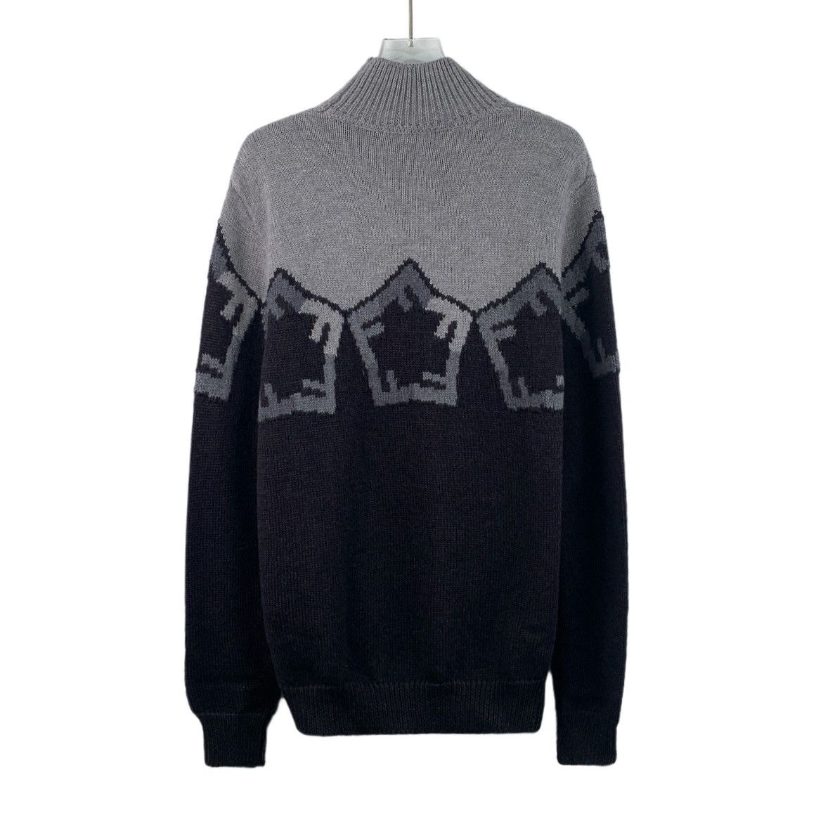 Fendi Fendi Colorblocked Monogrammed Wool Sweater Size US S / EU 44-46 / 1 - 2 Thumbnail