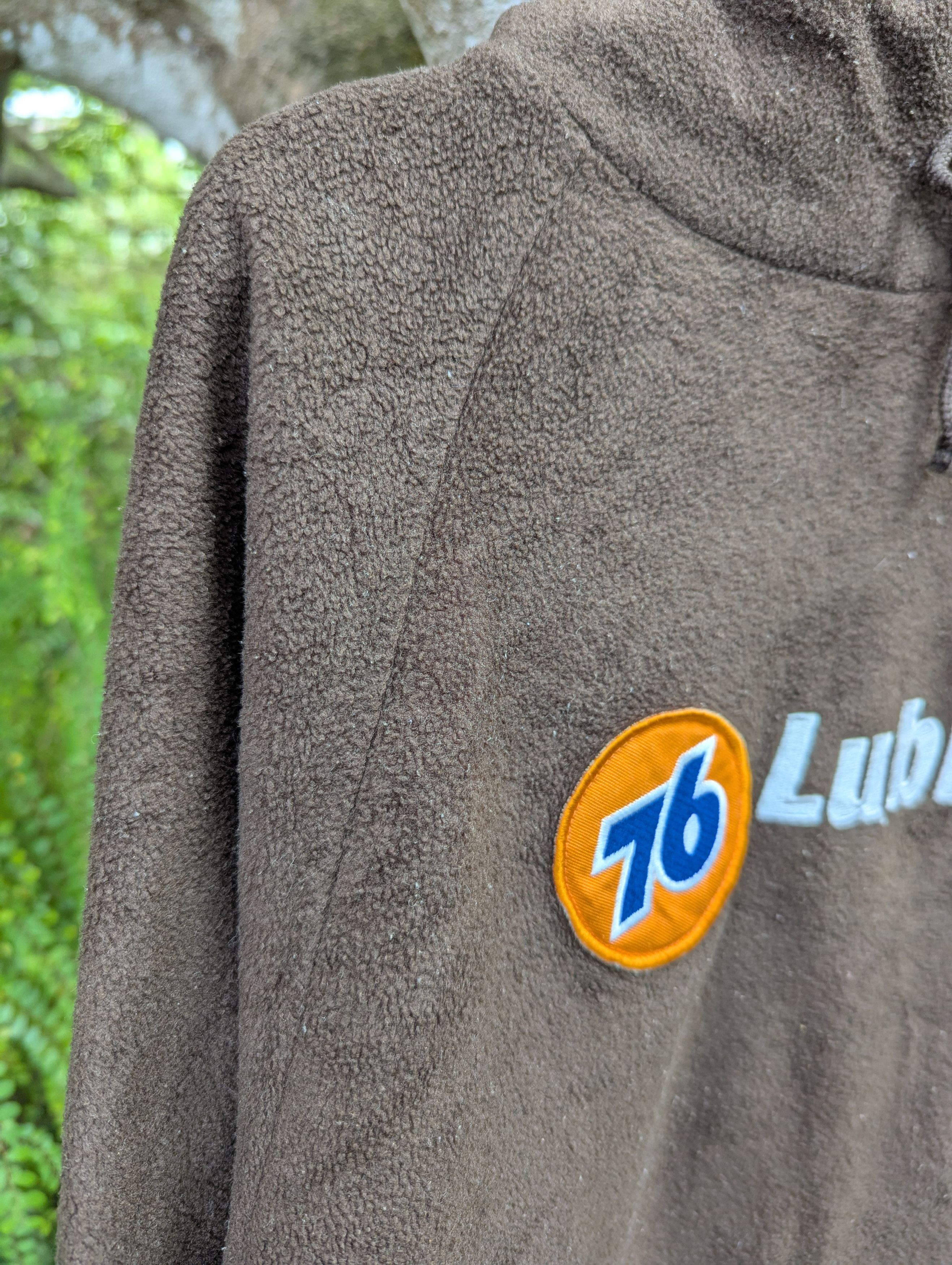 Vintage 76 LUBRICANTS FLEECE JACKET SWEATSHIRT Size US L / EU 52-54 / 3 - 3 Thumbnail