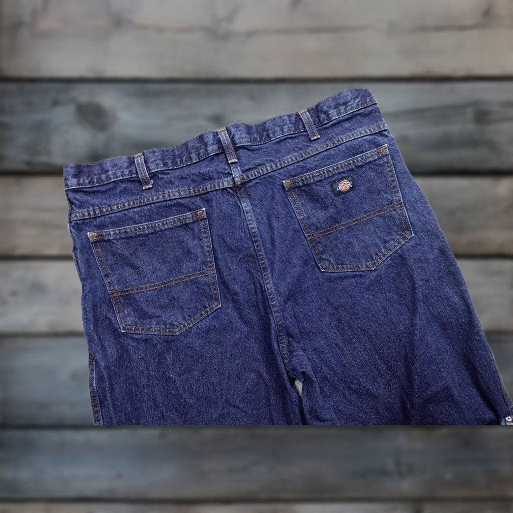 Dickies Dickies Jeans Mens 38x30 Relaxed Straight Denim Dark Blue 5-Pocket Work Pants Size US 38 / EU 54 - 1 Thumbnail