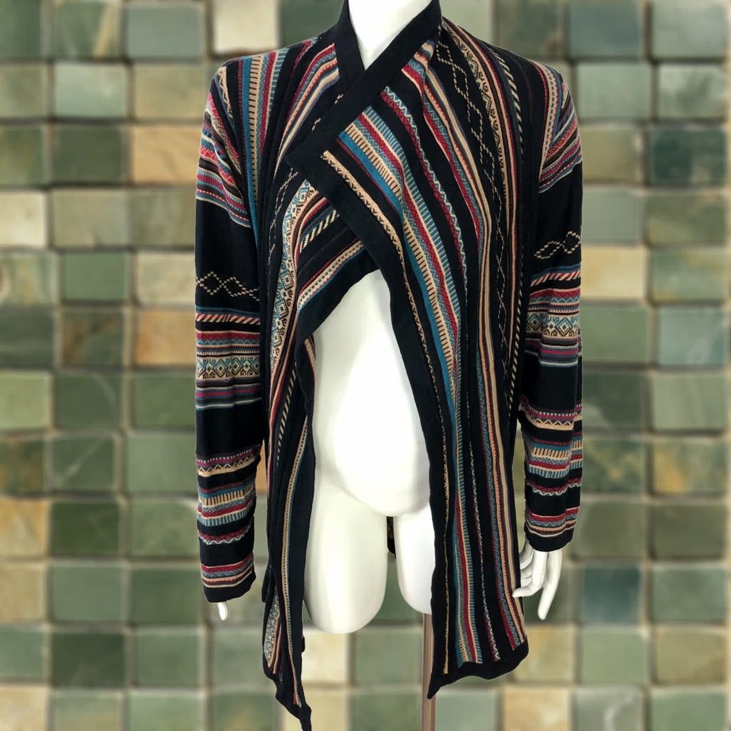 Orvis Orvis Sweater Black Aztec Southwest Open Front Pullovers Women L Regular All Over Print MINT May be Casual/Cocktail Size L / US 10 / IT 46 - 1 Thumbnail
