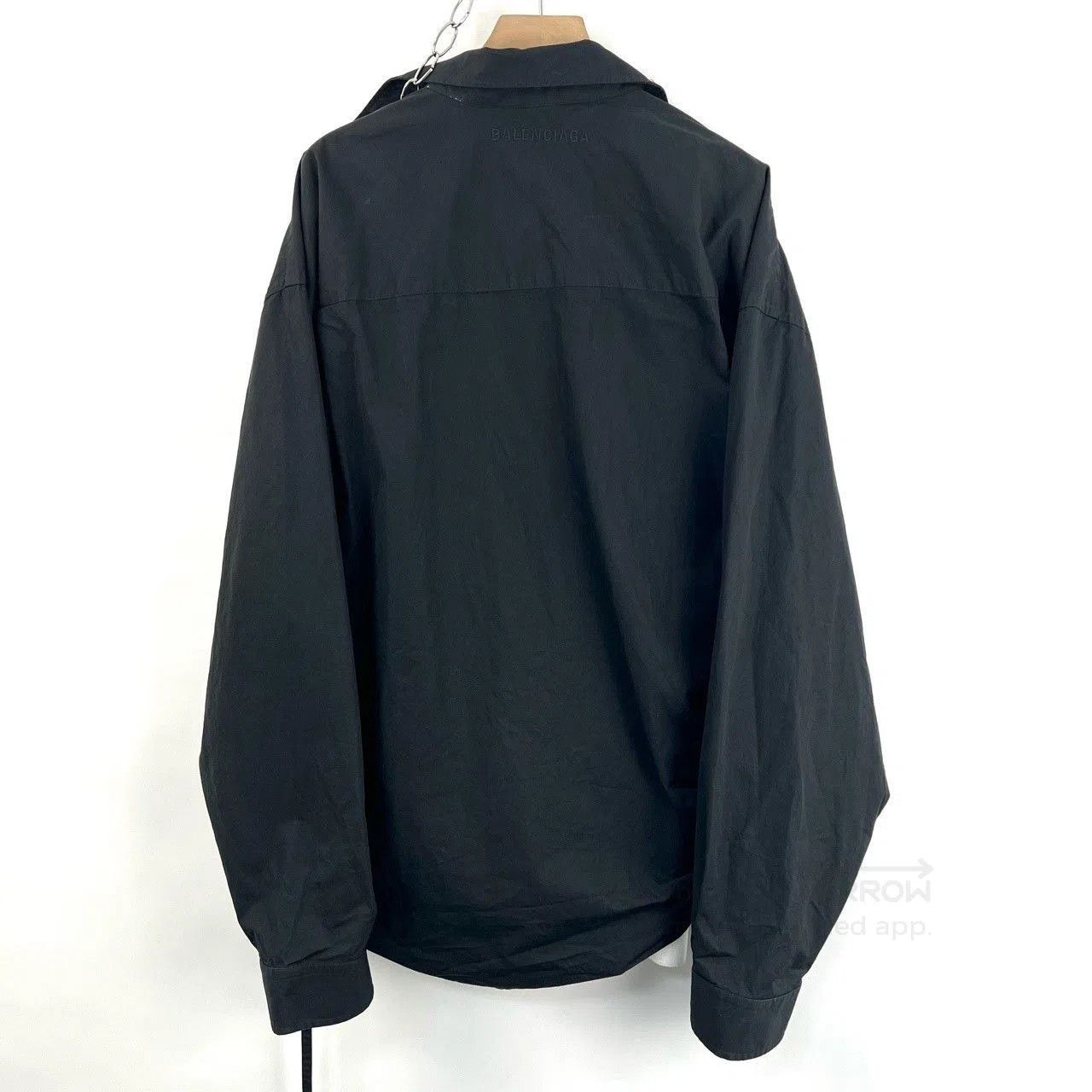 Balenciaga Balenciaga Irregular Embroidered Logo Shirt. Size XS / US 0-2 / IT 36-38 - 2 Thumbnail