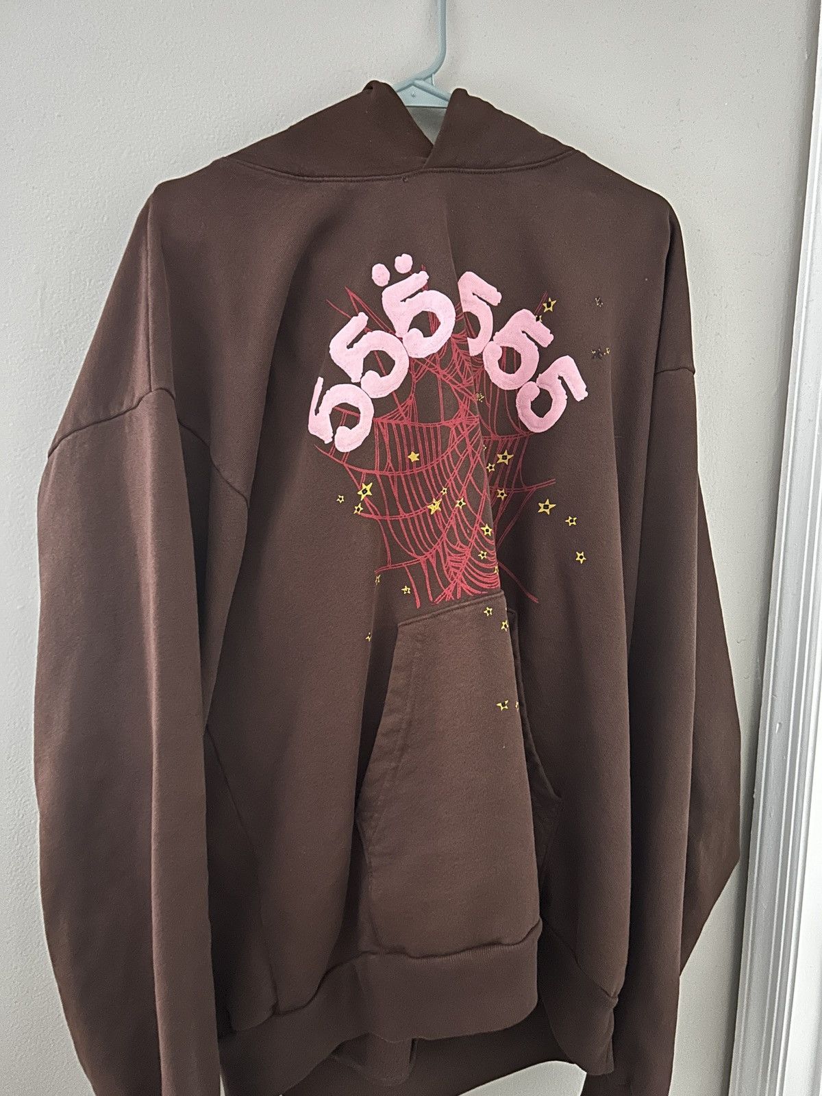 image of Spider Worldwide Brown 555 Worldwide Spider Hoodie, Men's (Size XL)