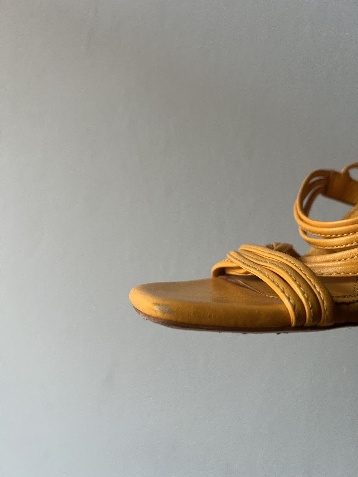Sandro Sandro Paris Faye Yellow Open Heels Size US 8 / IT 38 - 14 Thumbnail