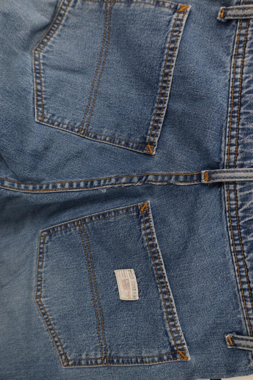 Polo Ralph Lauren Vintage 90s Ralph Lauren Spell Out Wide Leg Denim Jeans Blue Size US 32 / EU 48 - 16 Thumbnail