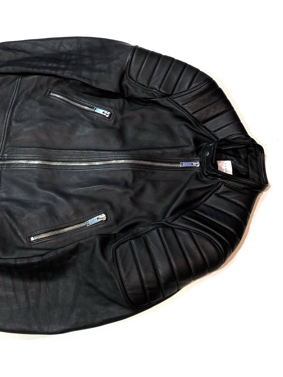 Sandro Sandro Paris Men Leather Jacket Black Biker Motorcycle Size US M / EU 48-50 / 2 - 9 Thumbnail