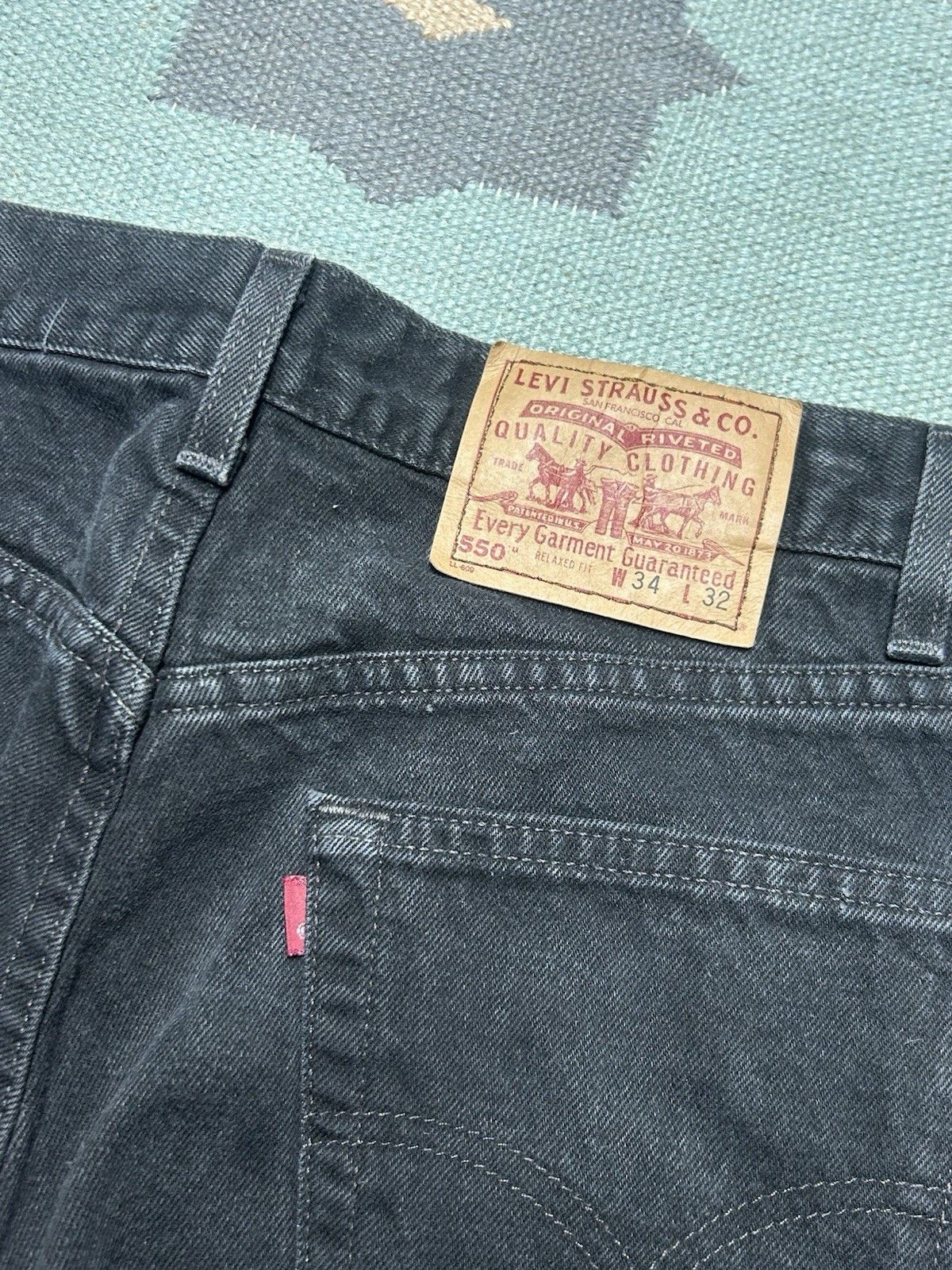 Vintage 90s Levi’s 550 jeans relaxed straight goth skater USA 32x31 Size US 32 / EU 48 - 4 Thumbnail