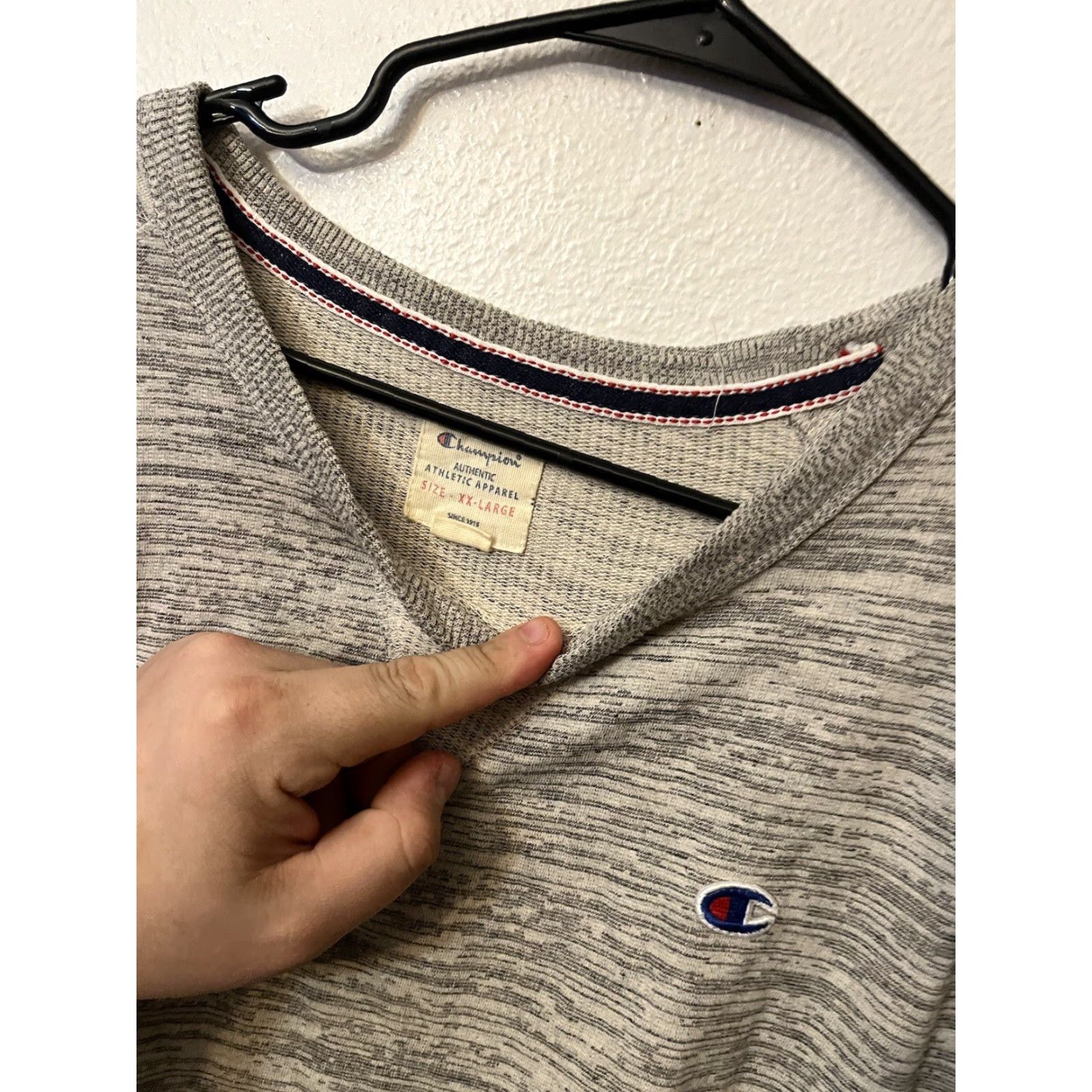 Champion VINTAGE Champion Sweatshirt XXL Pullover Crew Neck Athletic Apparel Heather Gray XXL Size US XXL / EU 58 / 5 - 2 Thumbnail