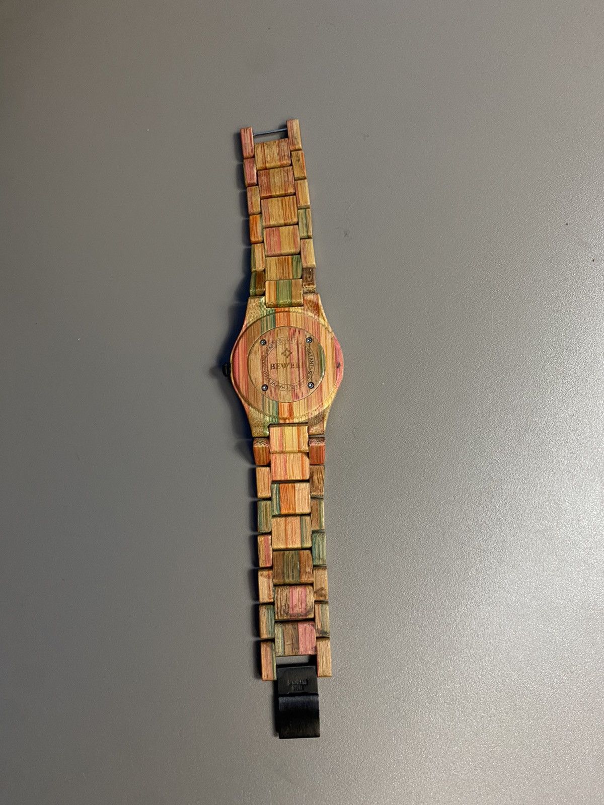Vintage RARE❗️Futuristic VTG Bewell wooden wristwatch Size ONE SIZE - 6 Thumbnail
